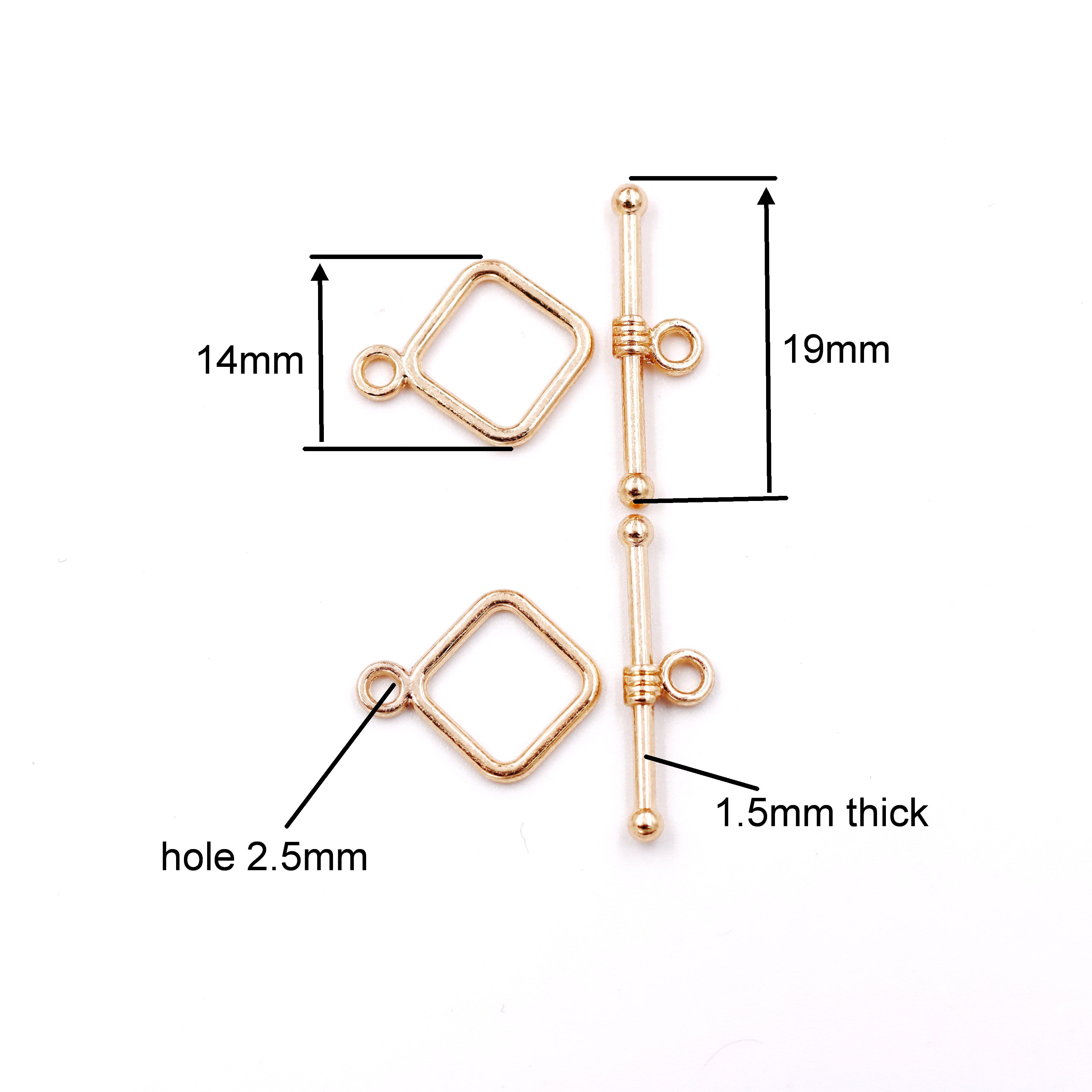 Malahill Excellent Quality Toggle Clasp for Jewelry making, sold per bag 30 pieces inside