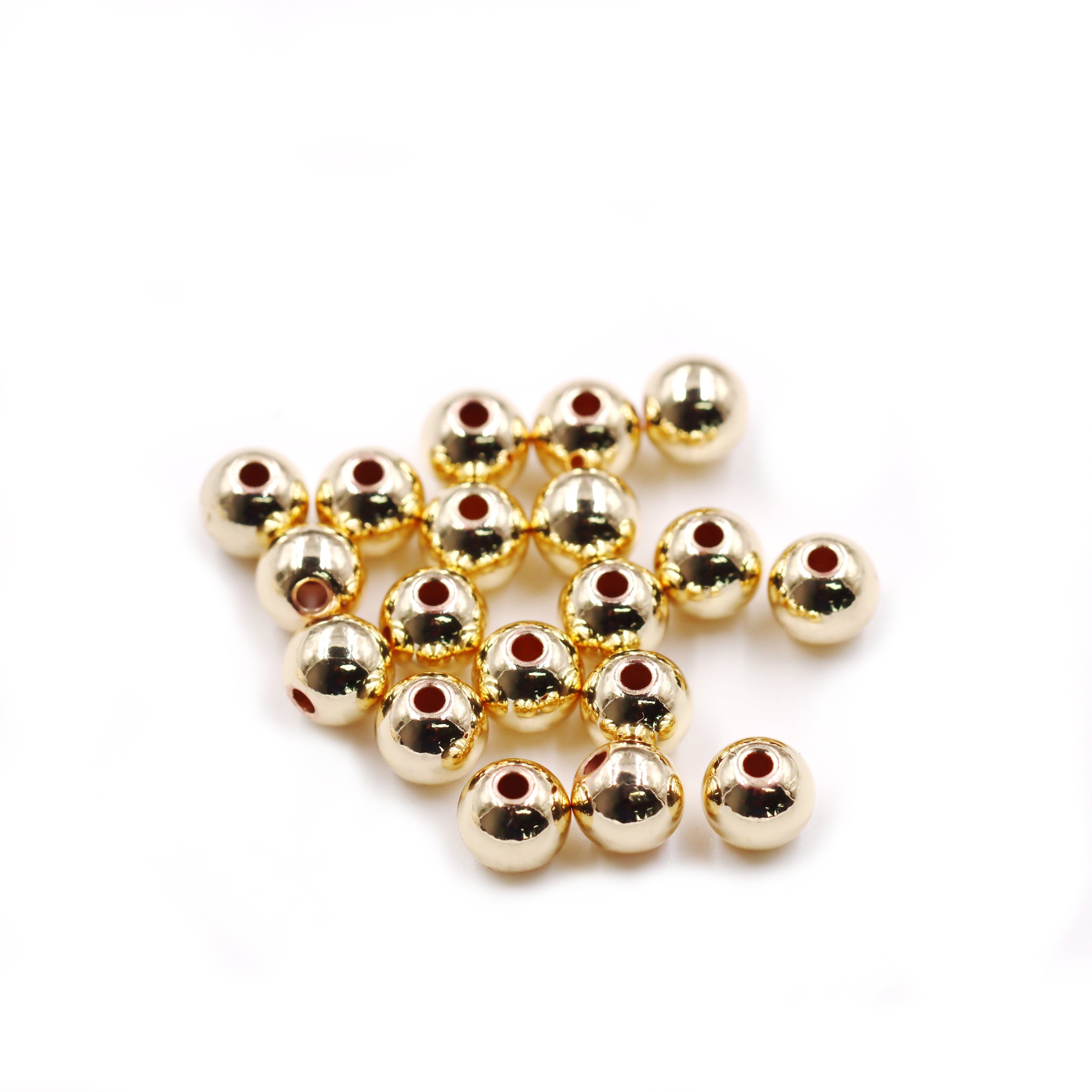 Malahill Excellent Quality Brass Beads for Jewelry Making, sold per box 100 pieces inside