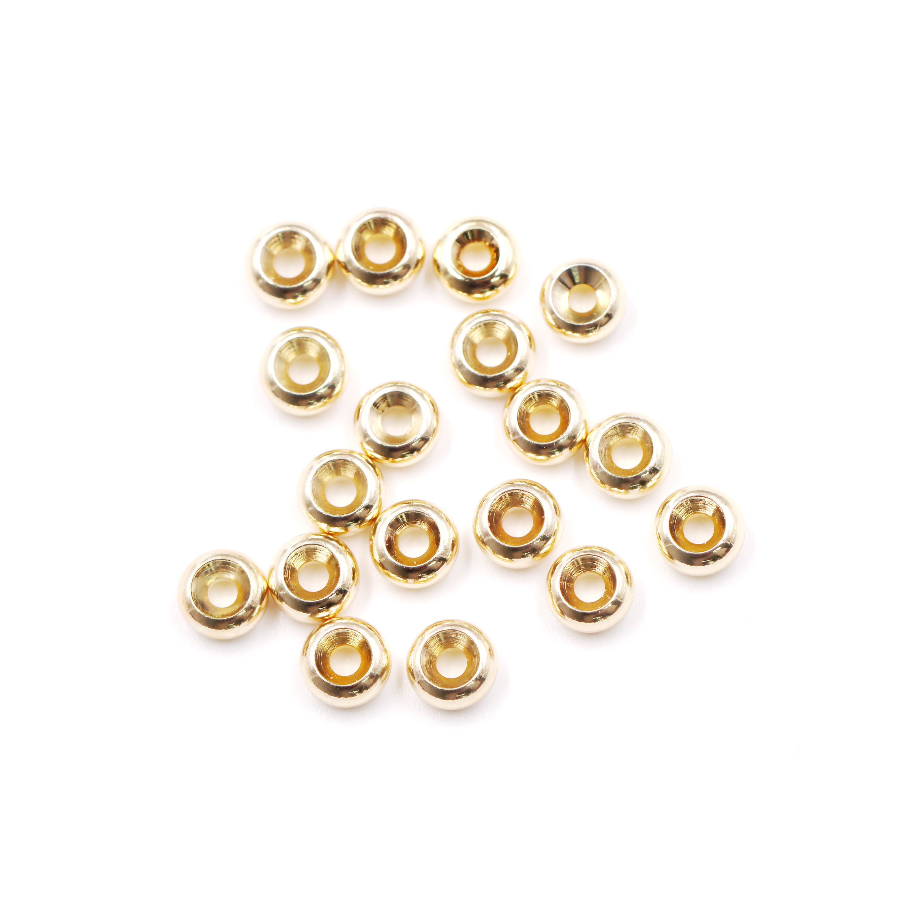 Malahill excellent quality brass spacer beads for jewelry making, sold per box 300 pieces inside