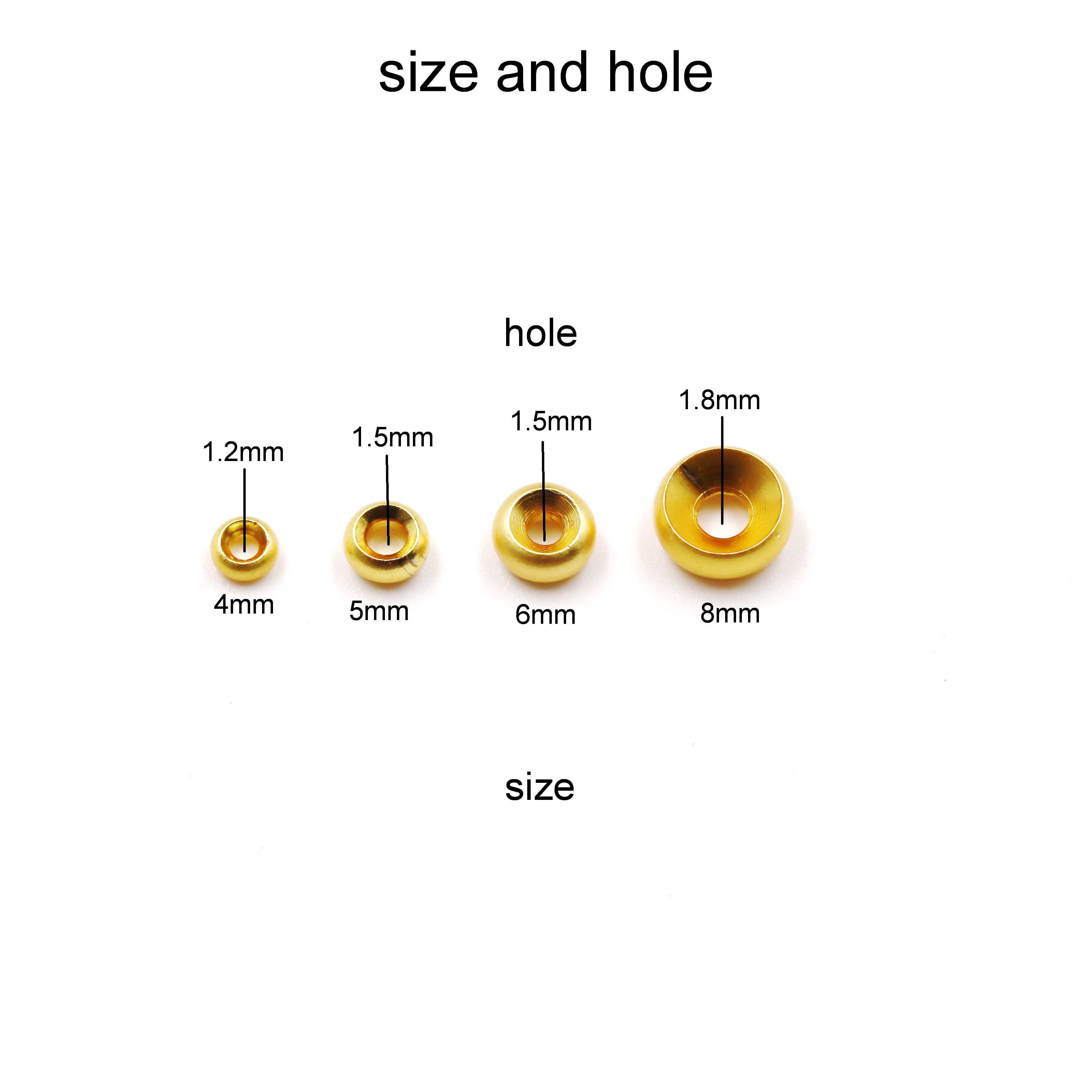 Malahill excellent quality brass spacer beads for jewelry making, sold per box 300 pieces inside