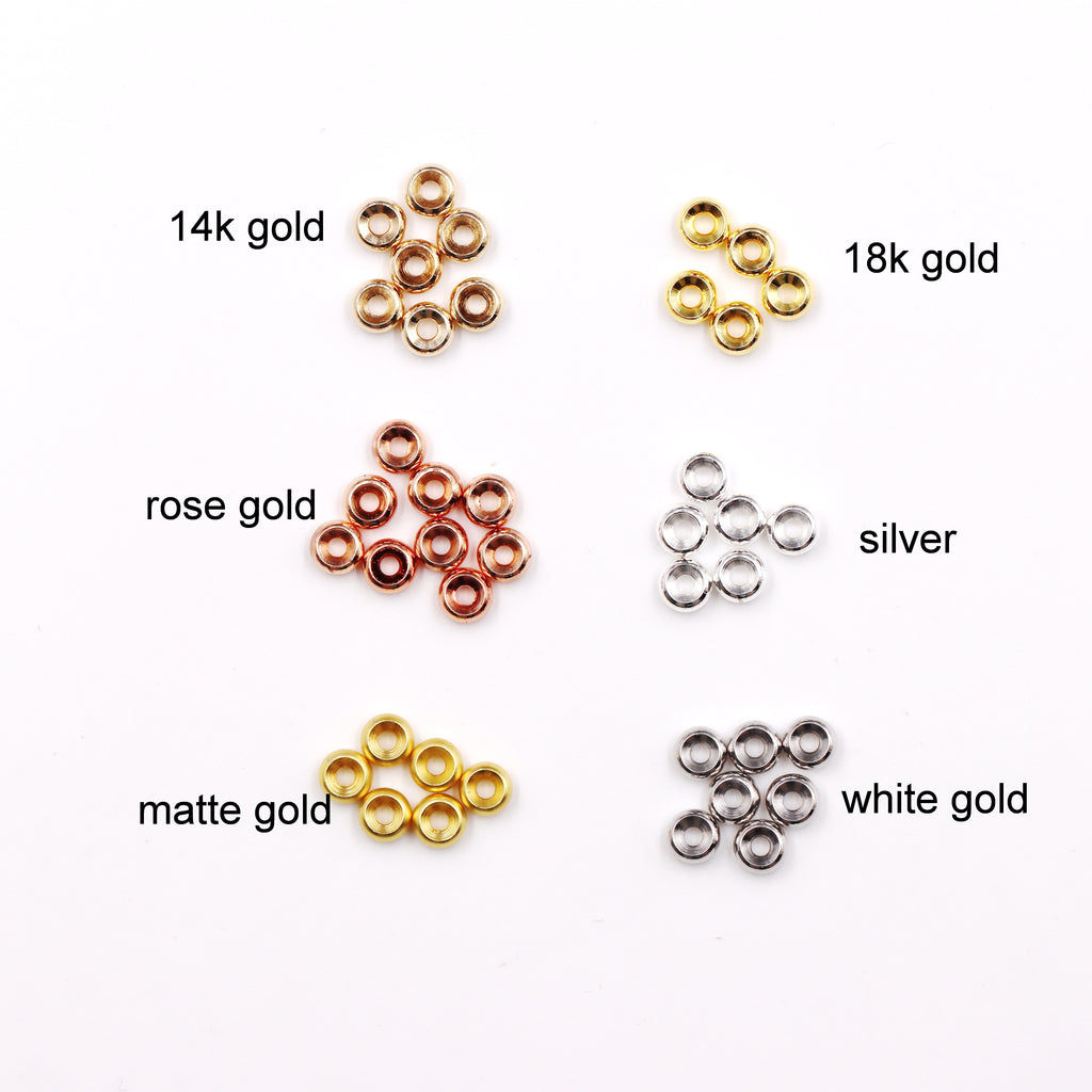 Malahill excellent quality brass spacer beads for jewelry making, sold per box 300 pieces inside