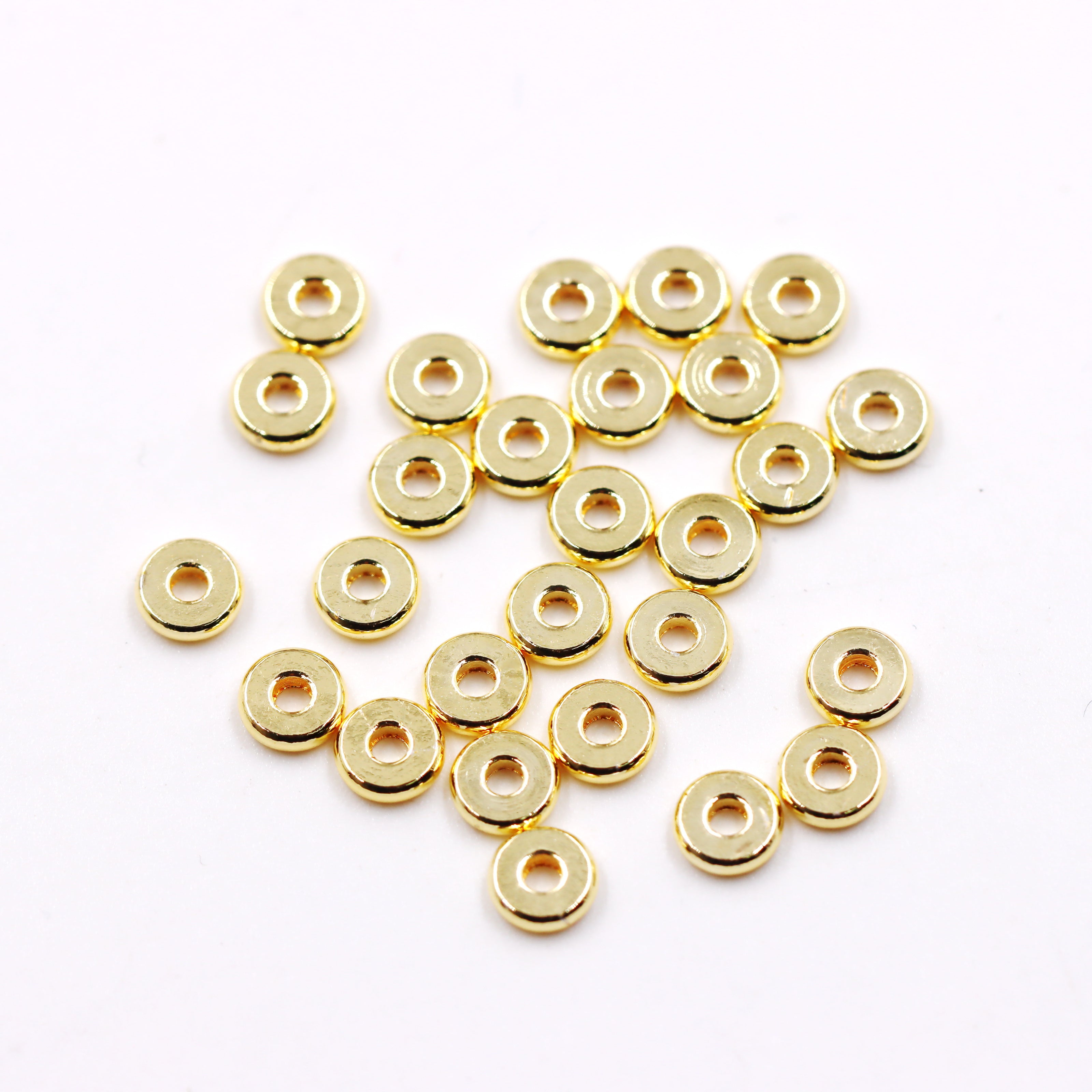 Malahill excellent quality brass spacer beads for jewelry making, sold per box 100 pieces inside