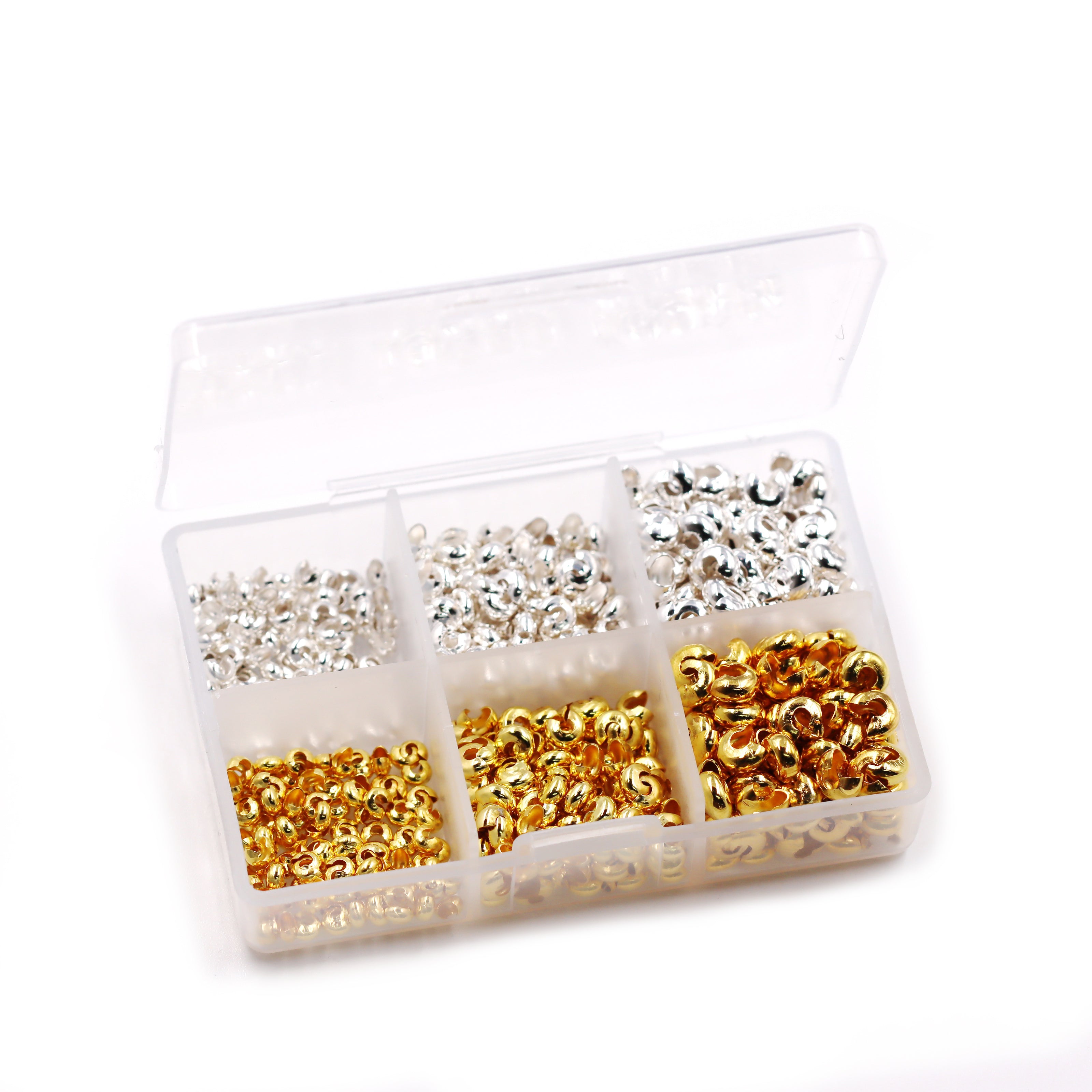 Malahill jewelry findings crimp beads cover for jewelry necklace bracelet making 3mm/4mm/5mm each 200pcs