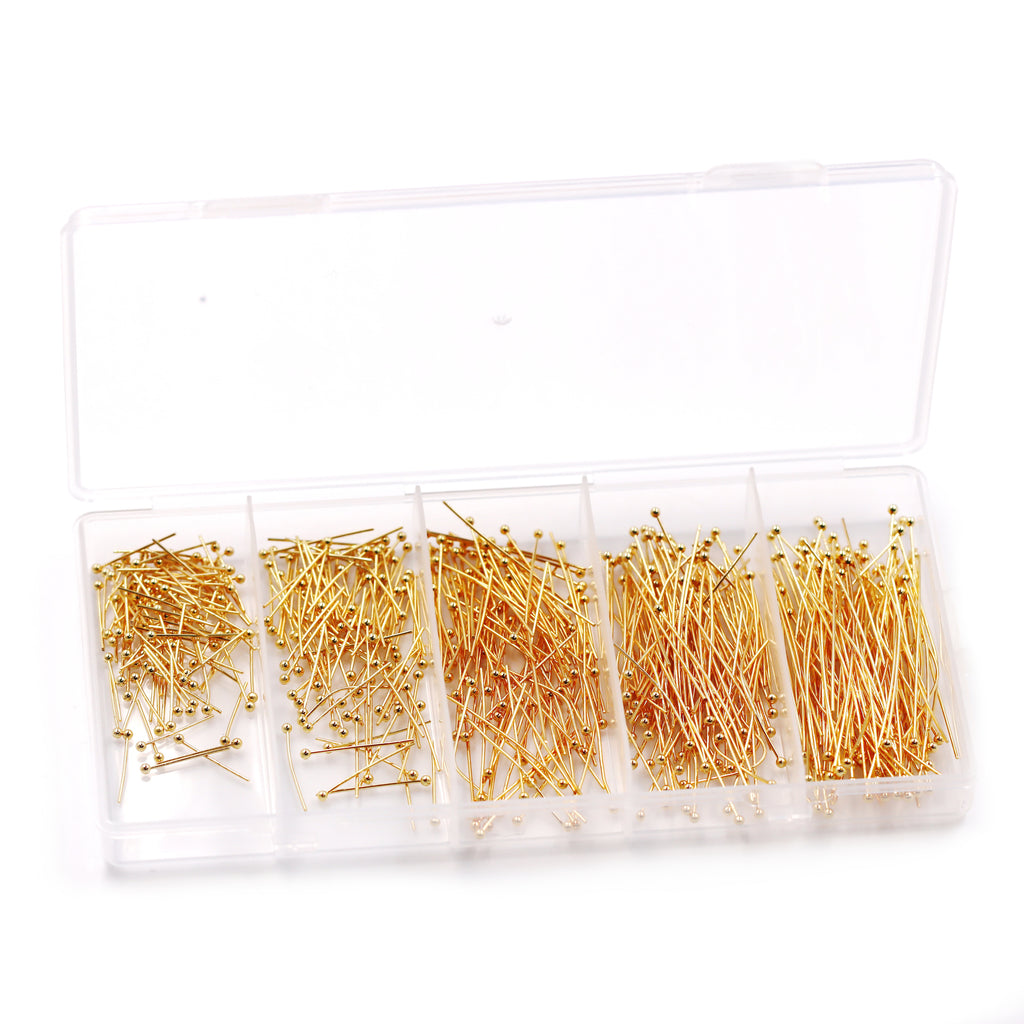 Malahill excellent quality jewelry findings 500pcs ball pins for jewelry making 16-50mm