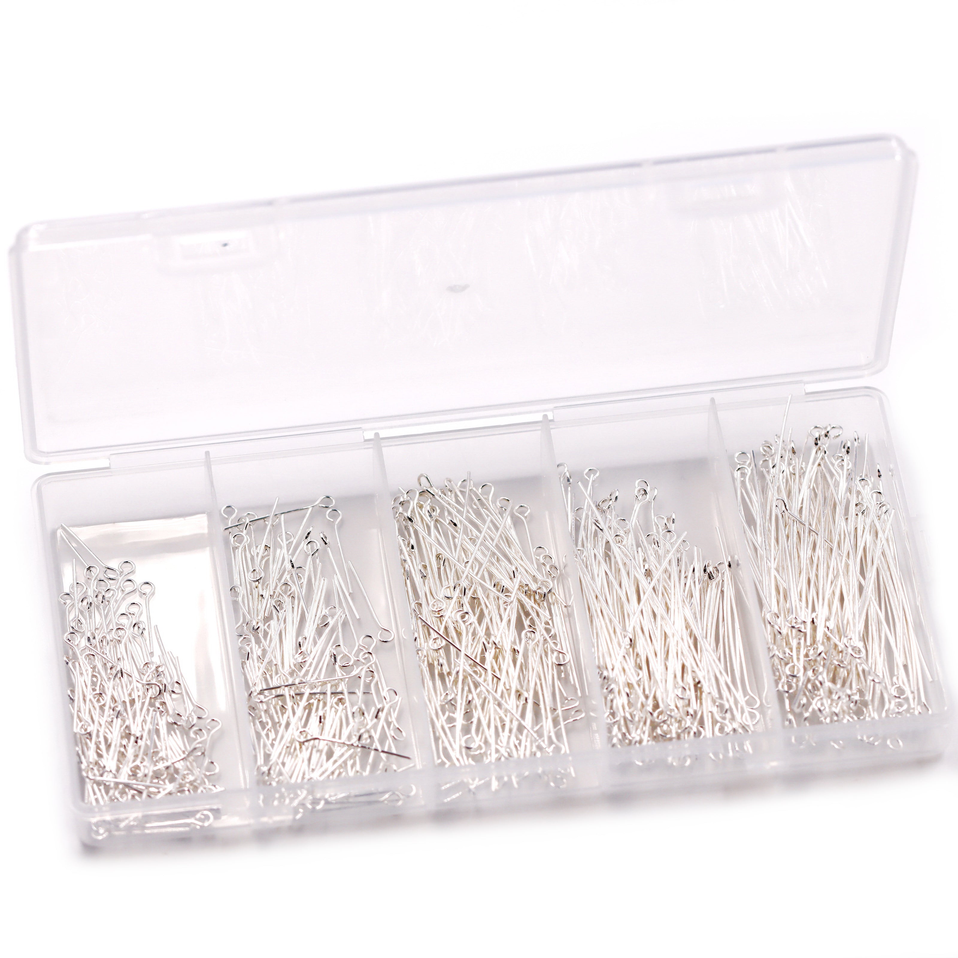 Malahill excellent quality jewelry findings 500pcs eye pins for jewelry making 16-50mm