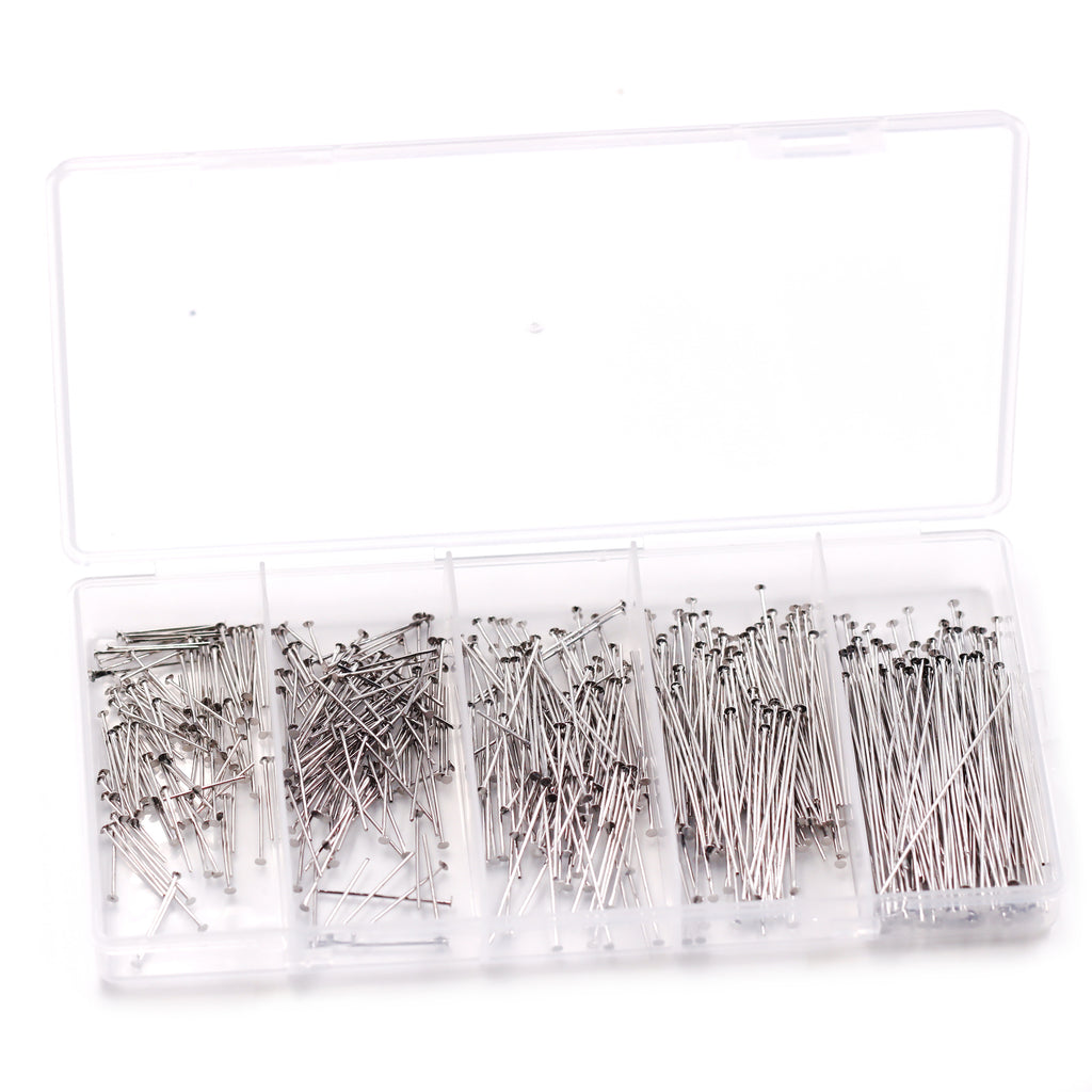 Malahill excellent quality jewelry findings 500pcs head pins for jewelry making 16-50mm