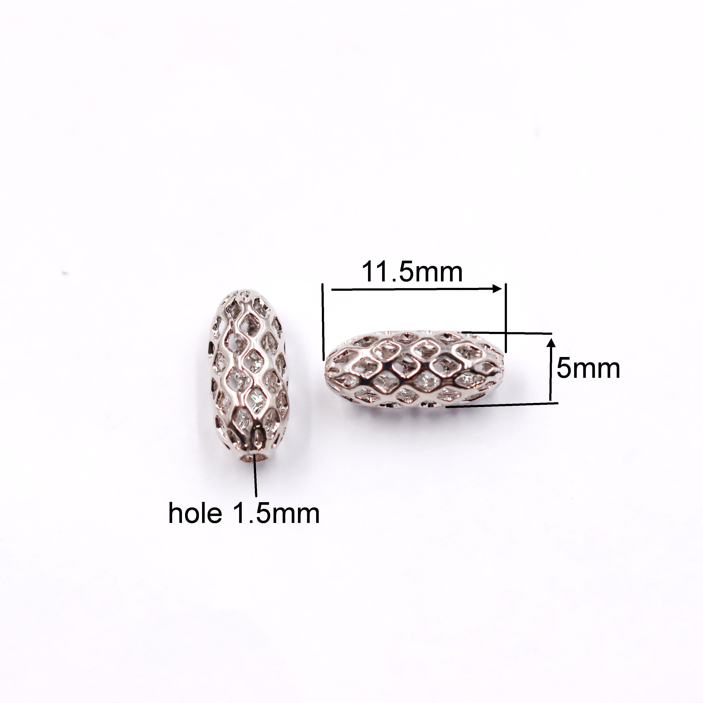 Malahill excellent quality brass beads for jewelry making, sold per box 50 pieces inside