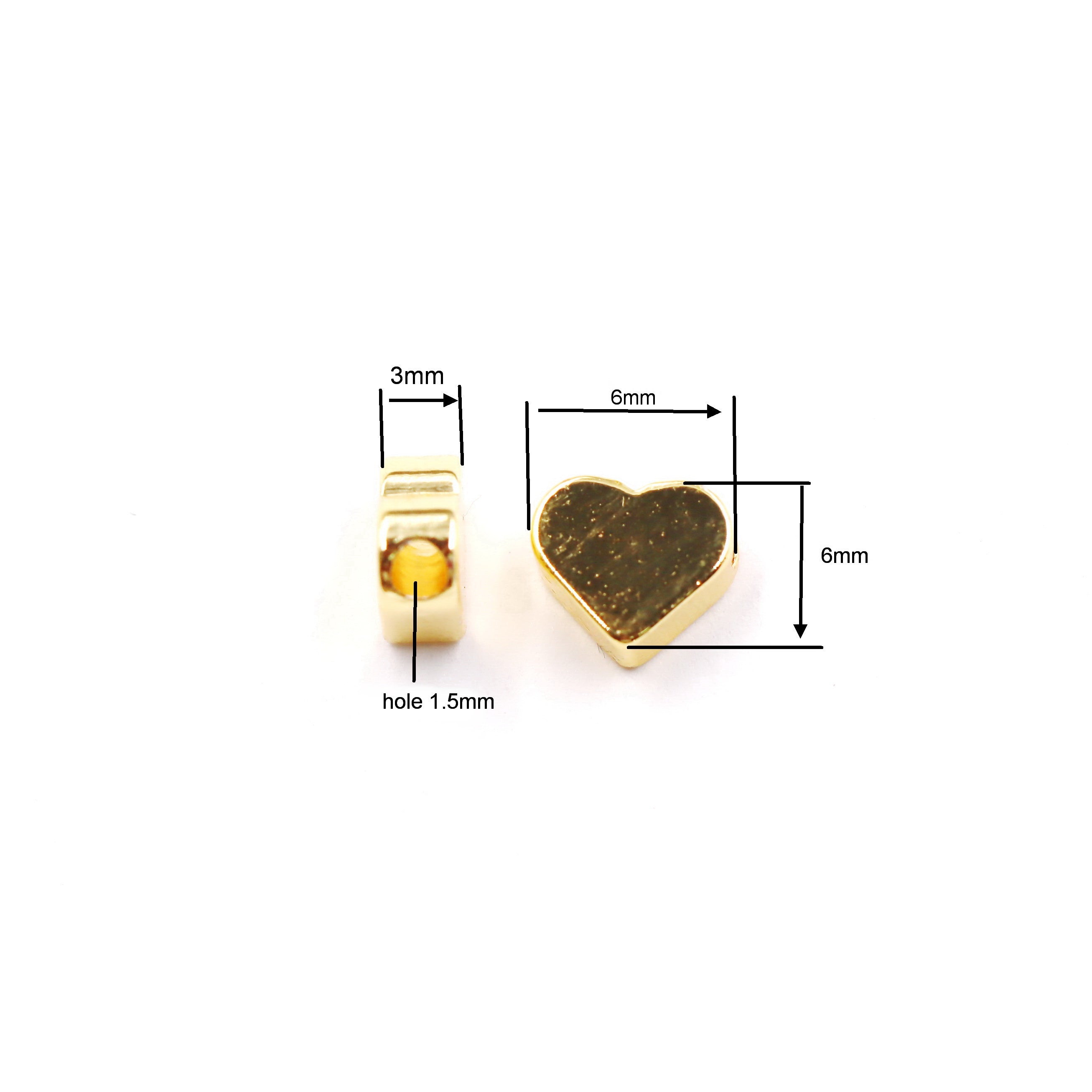 Malahill excellent quality brass spacer beads for jewelry making, sold per box 60 pieces inside