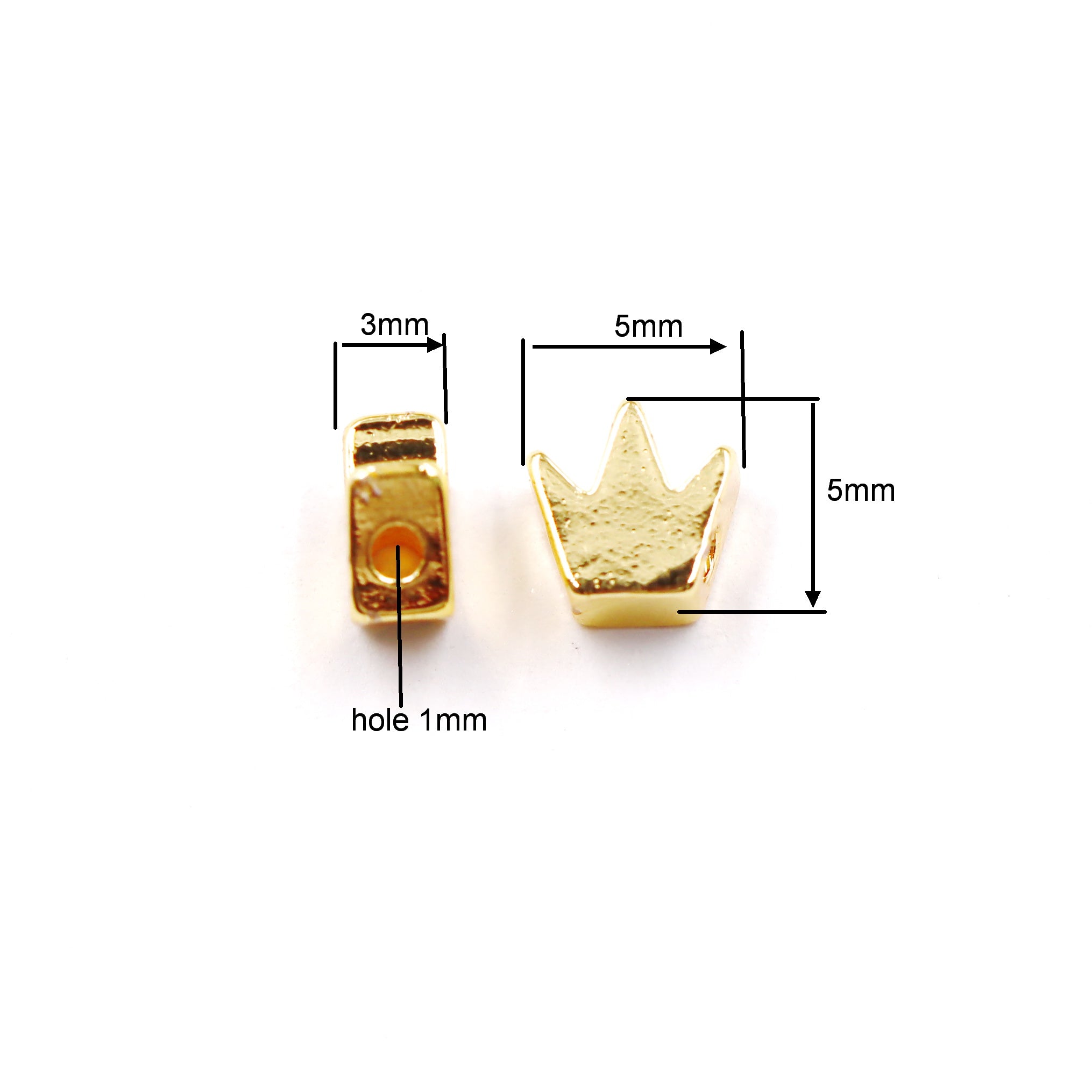 Malahill excellent quality brass beads for jewelry making, sold per box 60 pieces inside