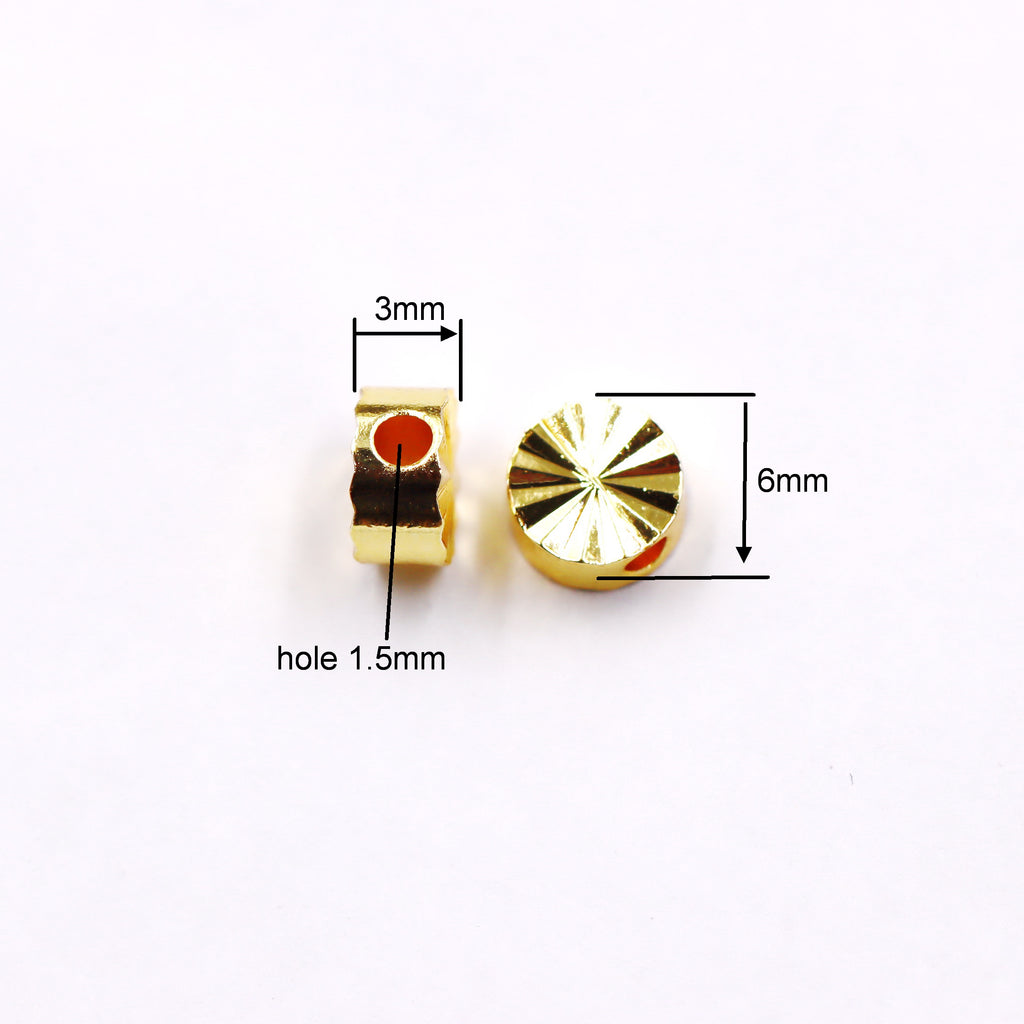 Malahill excellent quality brass beads for jewelry making, sold per box 60 pieces inside