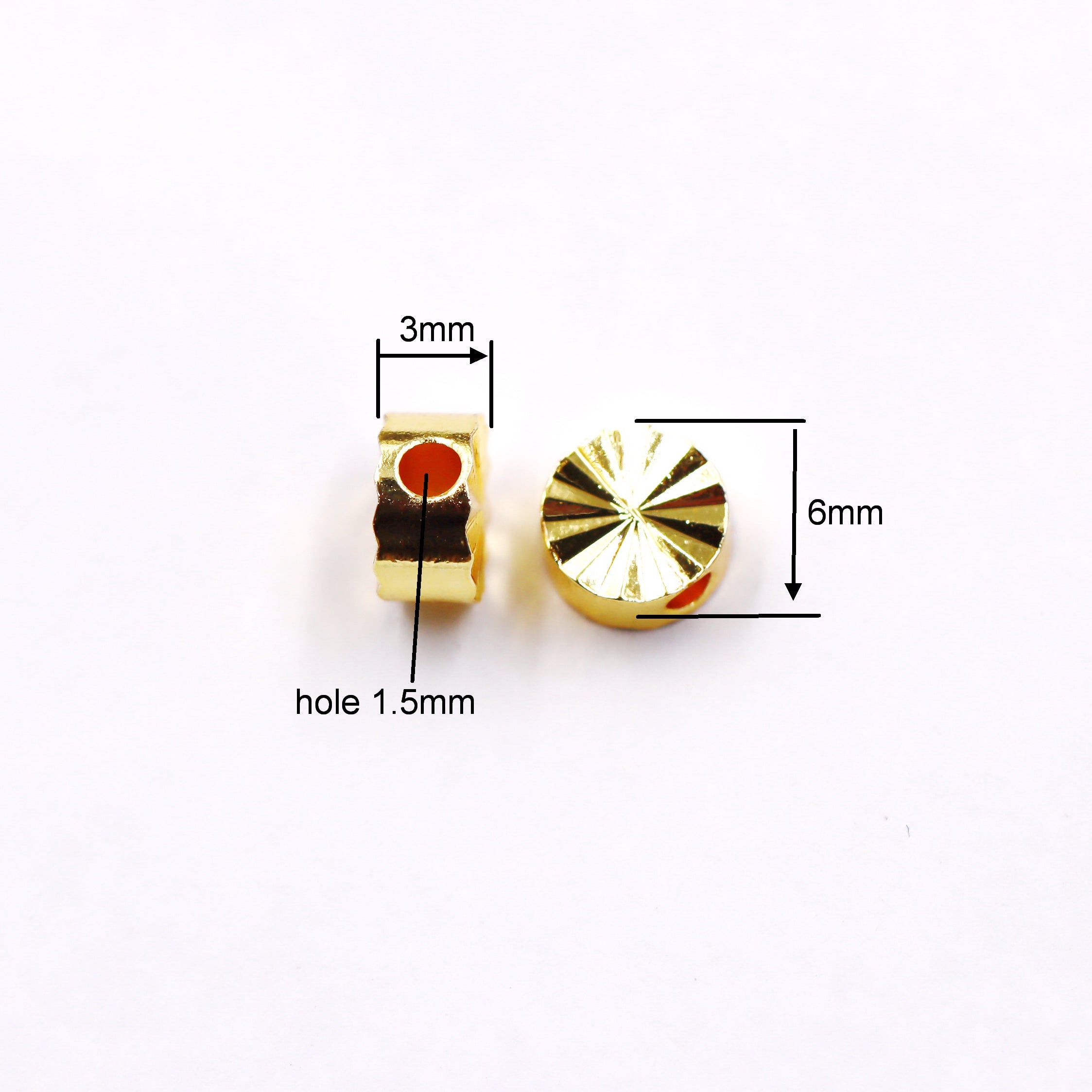 Malahill excellent quality brass beads for jewelry making, sold per box 60 pieces inside