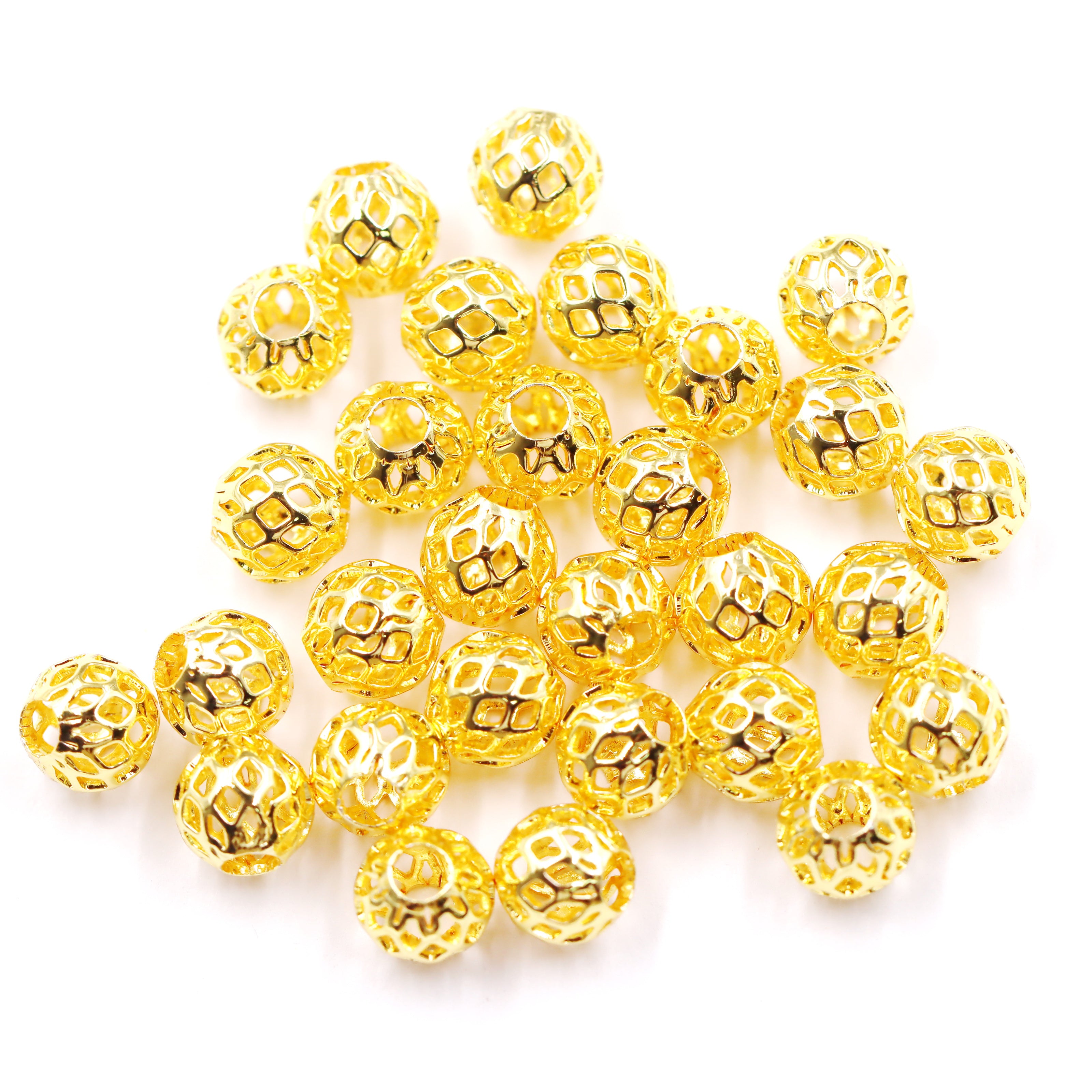 Malahill Excellent Quality Brass Beads for Jewelry Making, sold per box 100 pieces inside