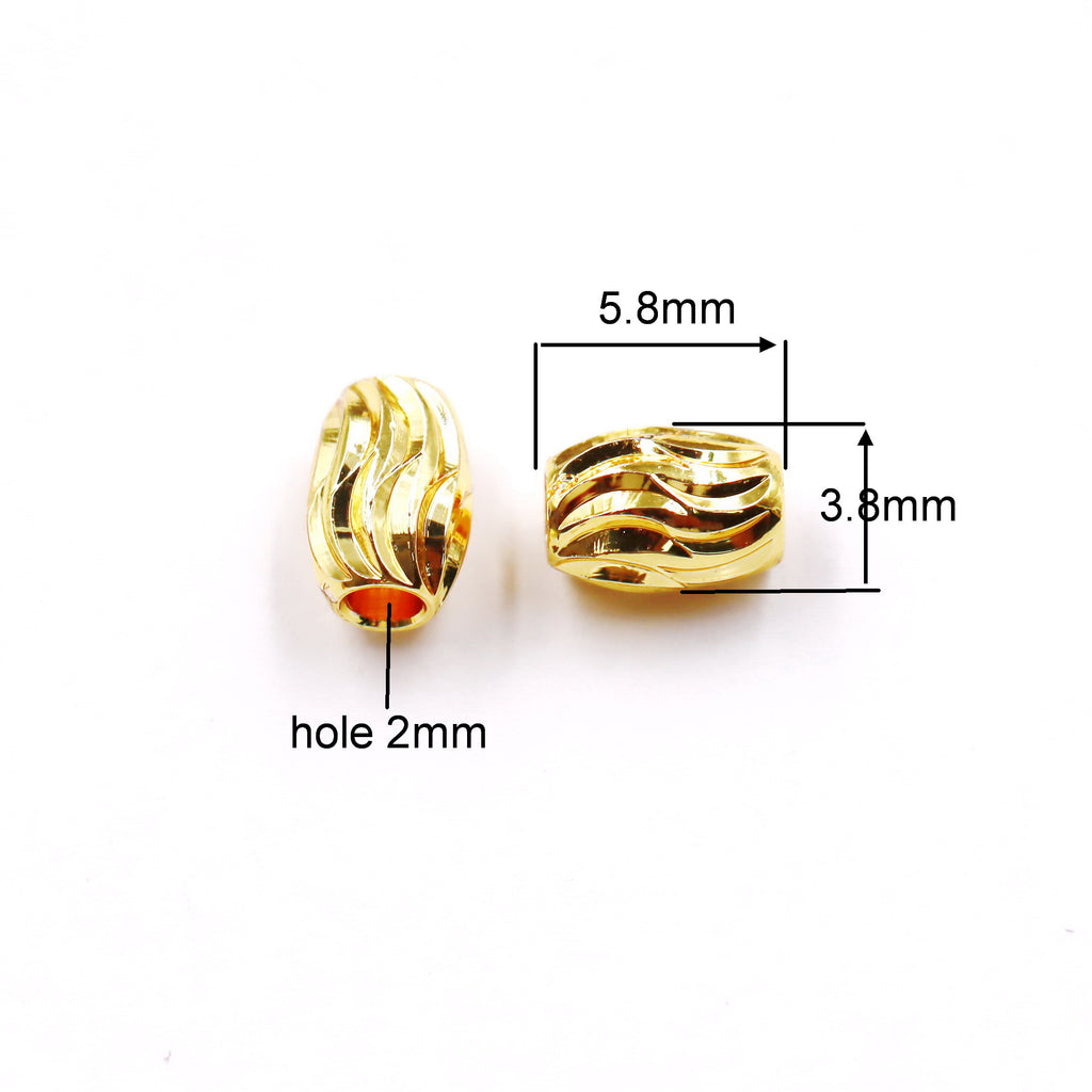 Malahill excellent quality brass beads for jewelry making, sold per box 50 pieces inside