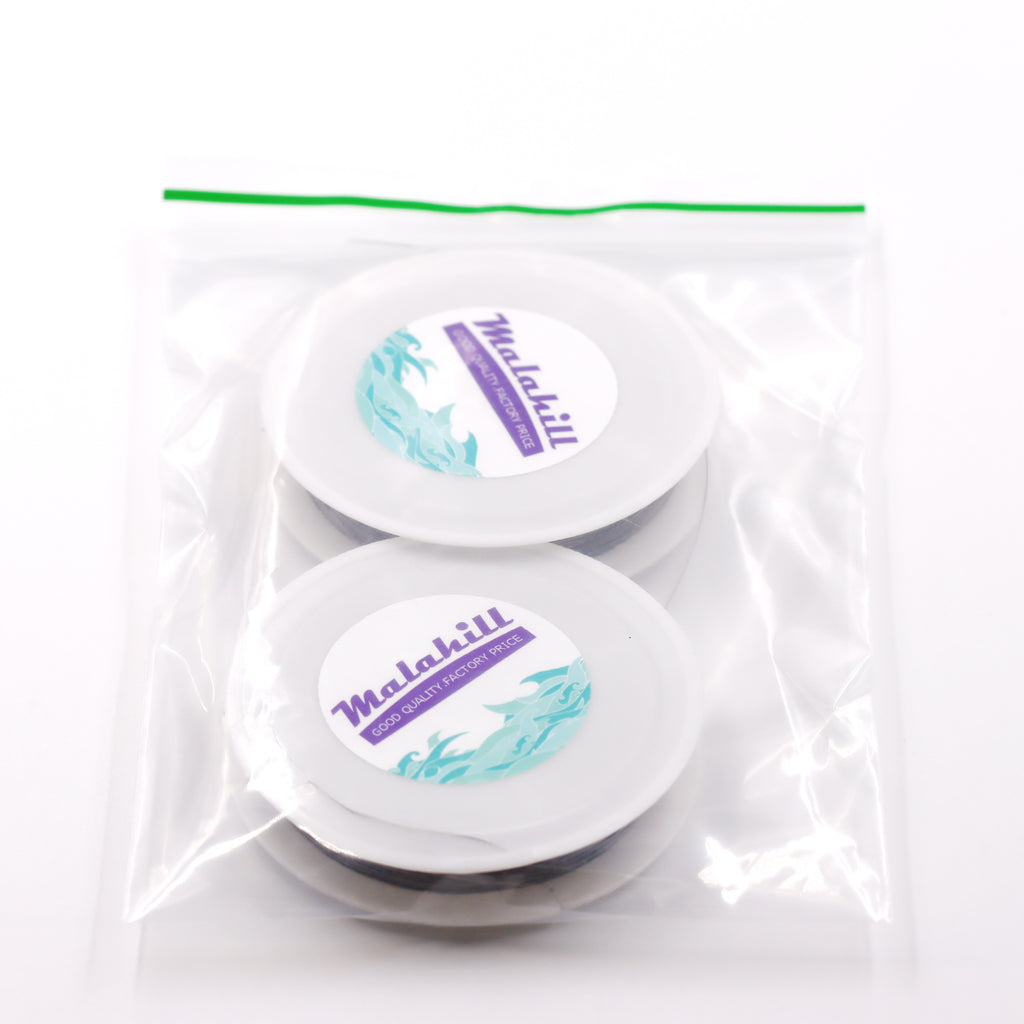 Malahill Nylon Coated stainless steel thread for jewelry making, sold per bag 2 roll beading cord inside