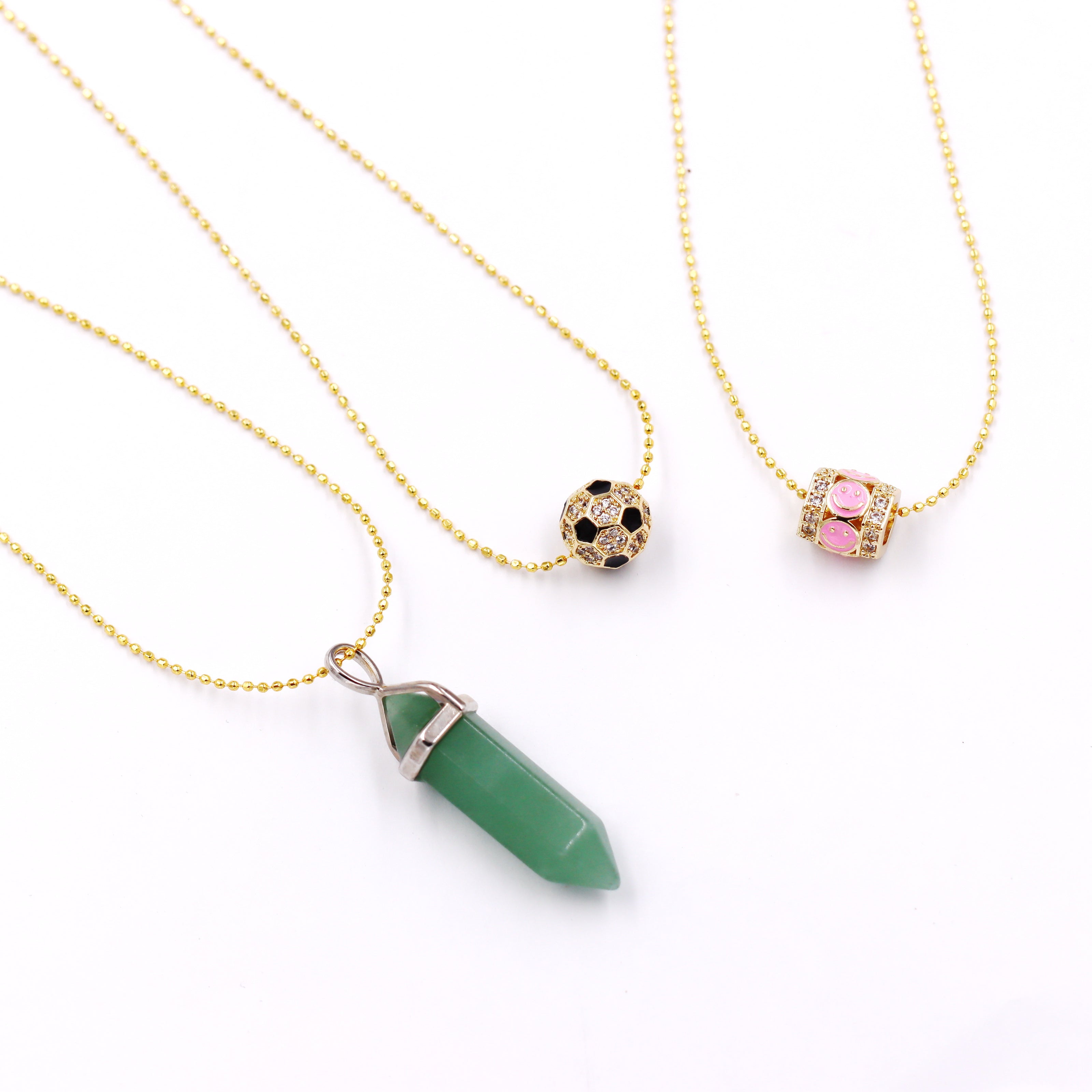 Malahill excellent quality jewelry findings chains for jewelry necklace making, 1.1mm*45cm ball chain with omnipotent clasp, sold 10 pieces per box