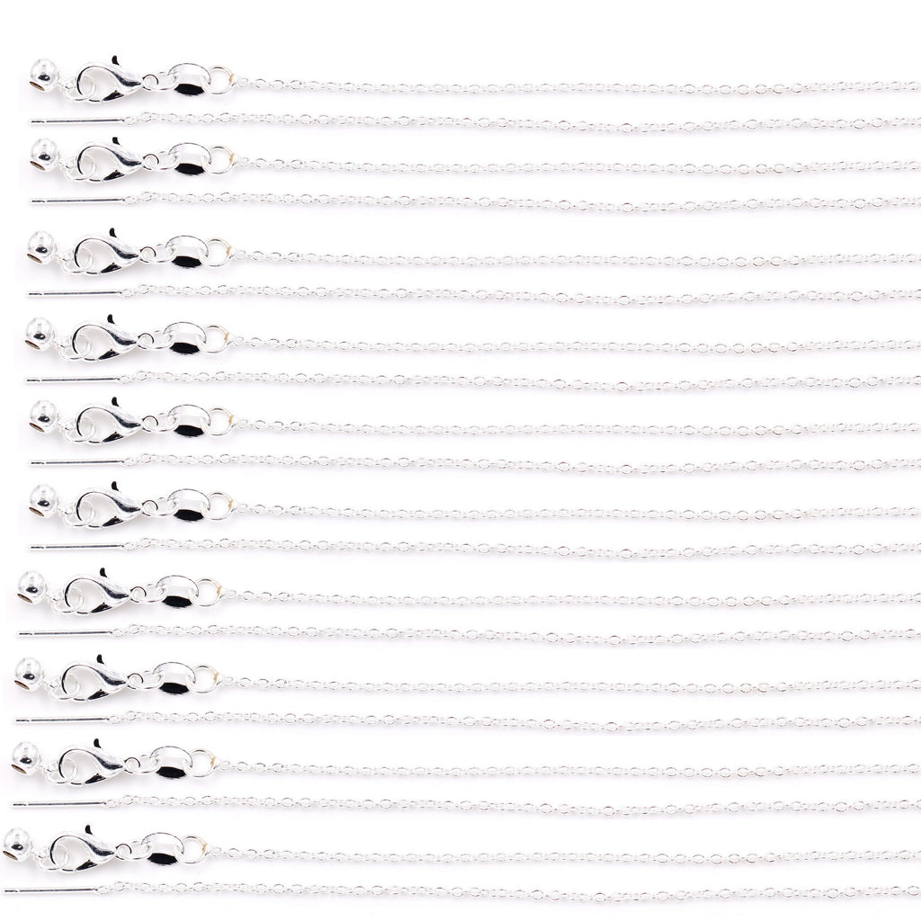 Malahill excellent quality jewelry findings chains for jewelry necklace making, 1.4mm*45cm O chain with omnipotent clasp, sold 10 pieces per box