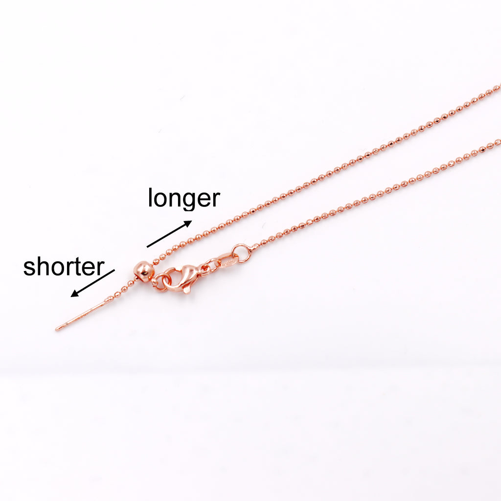 Malahill excellent quality jewelry findings chains for jewelry necklace making, 1.1mm*45cm ball chain with omnipotent clasp, sold 10 pieces per box