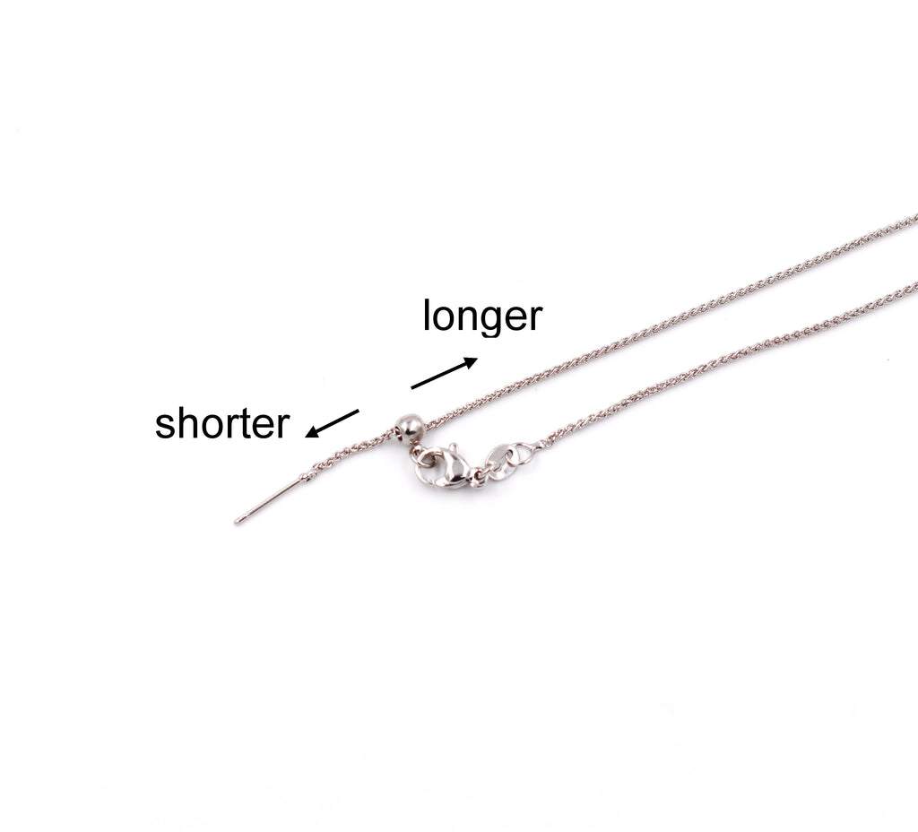 Malahill excellent quality jewelry findings chains for jewelry necklace making, 1.5mm*45cm rope chain with omnipotent clasp, sold 10 pieces per box