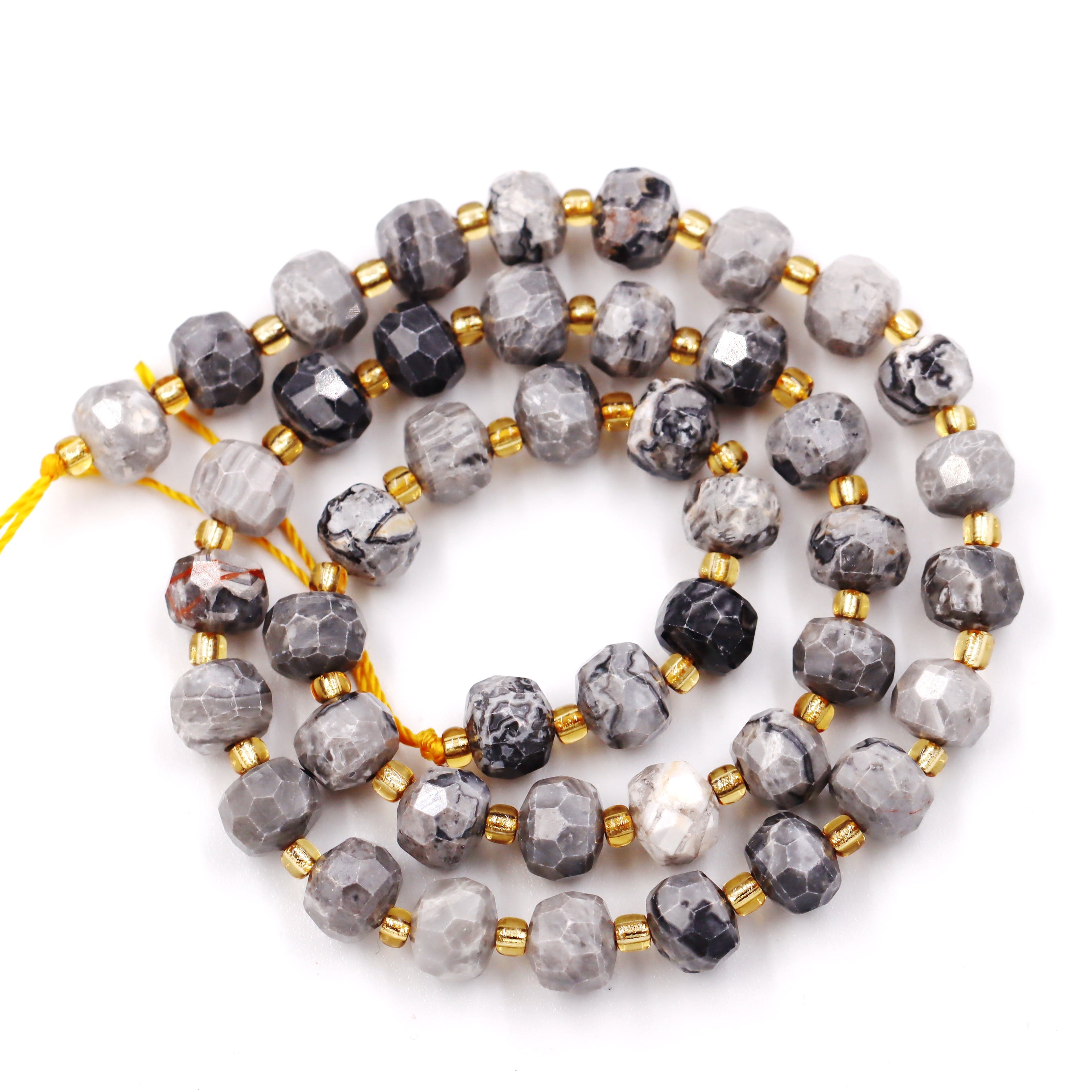 Malahill faceted rondelle gemstone for jewelry making, sold per bag 5 strands inside, Picture Jade beads