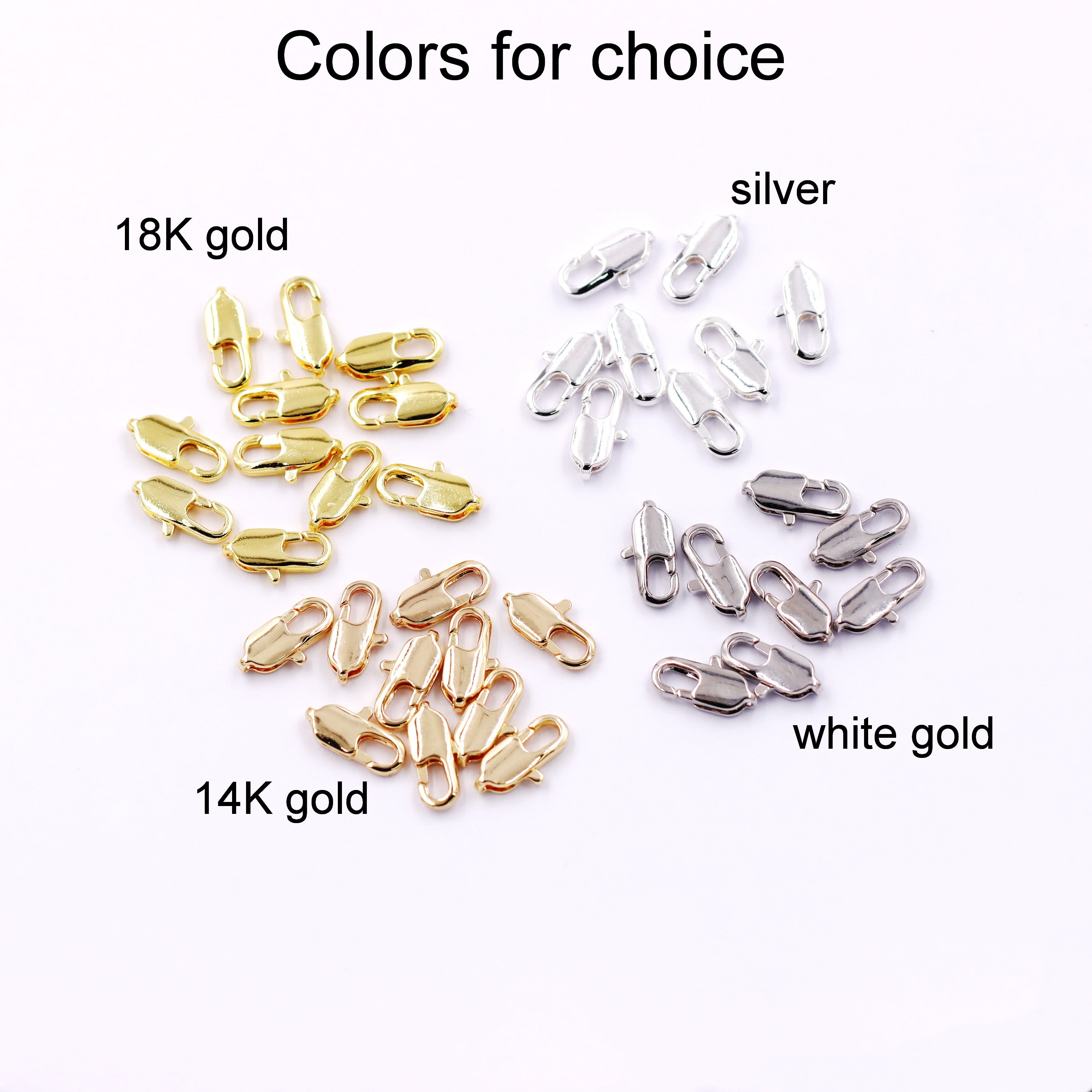 Malahill Excellent Quality Jewelry Accesory 40 Pieces Fish Tail Clasp for Jewelry making