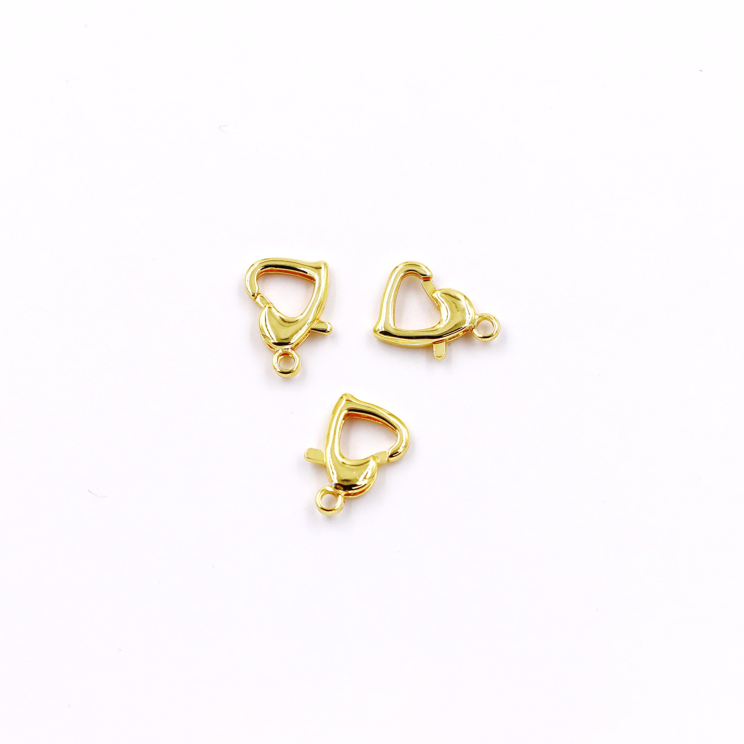 Malahill Excellent Quality Jewelry Accesory 40 Pieces Heart Clasp for Jewelry making