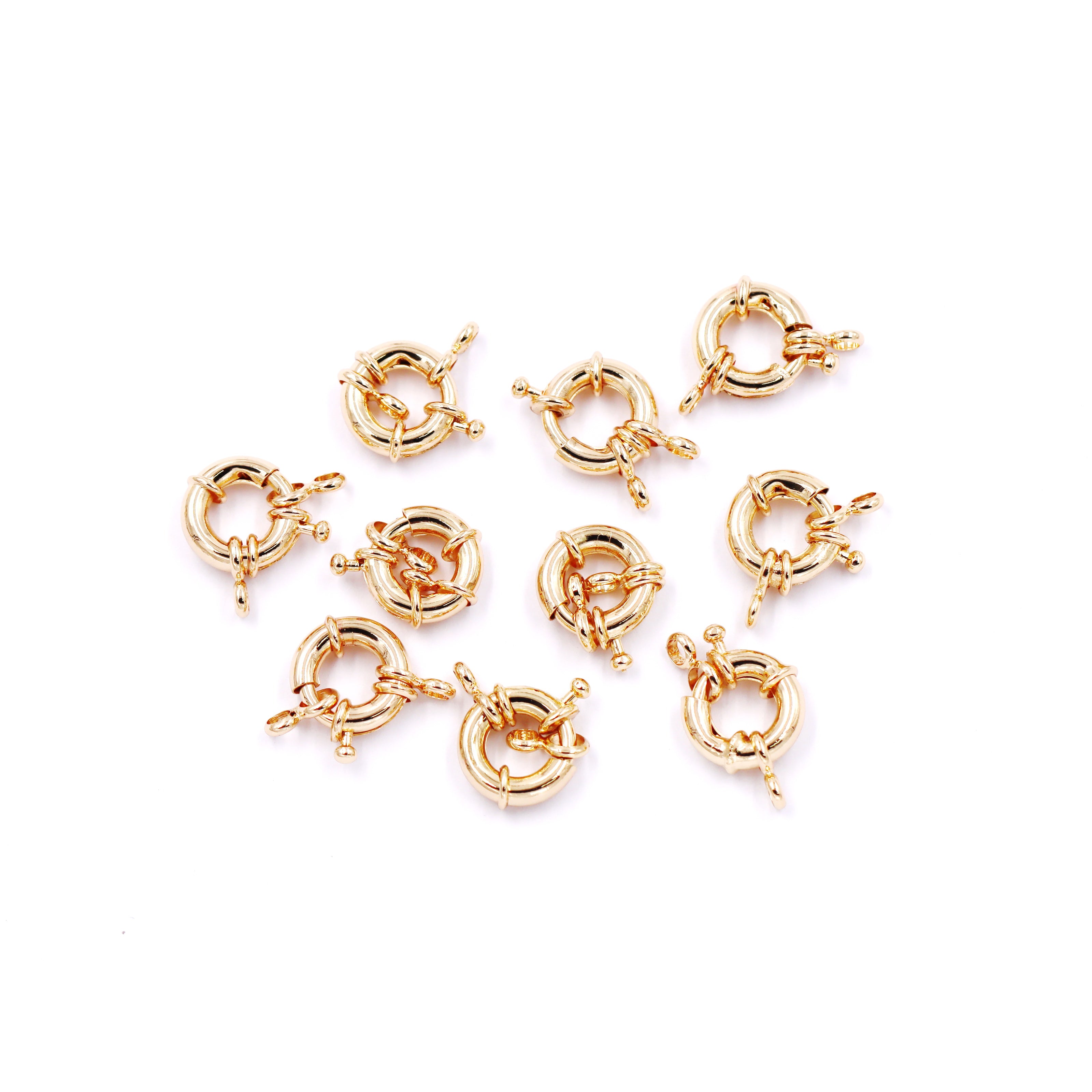 Malahill Excellent Quality Jewelry Accesory 30 Pieces Wheel Clasp for Jewelry making