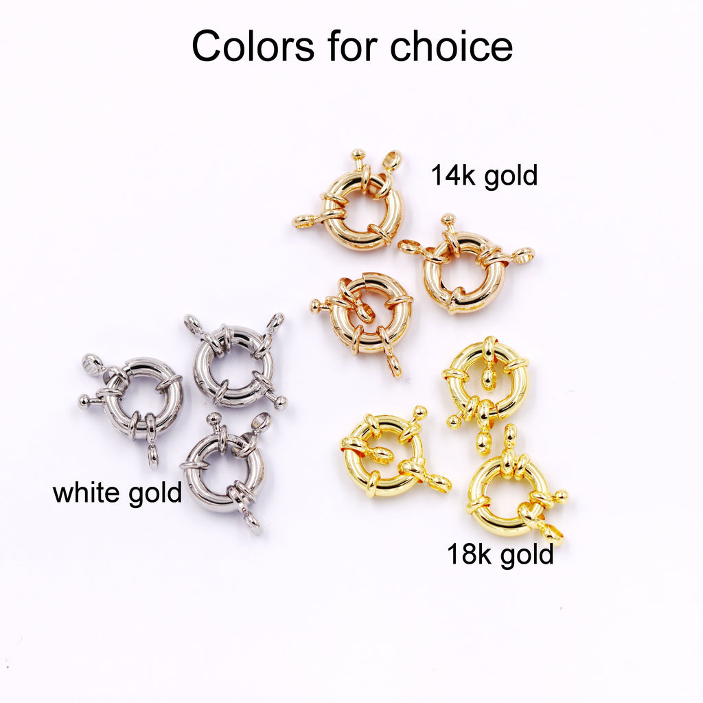 Malahill Excellent Quality Jewelry Accesory 30 Pieces Wheel Clasp for Jewelry making