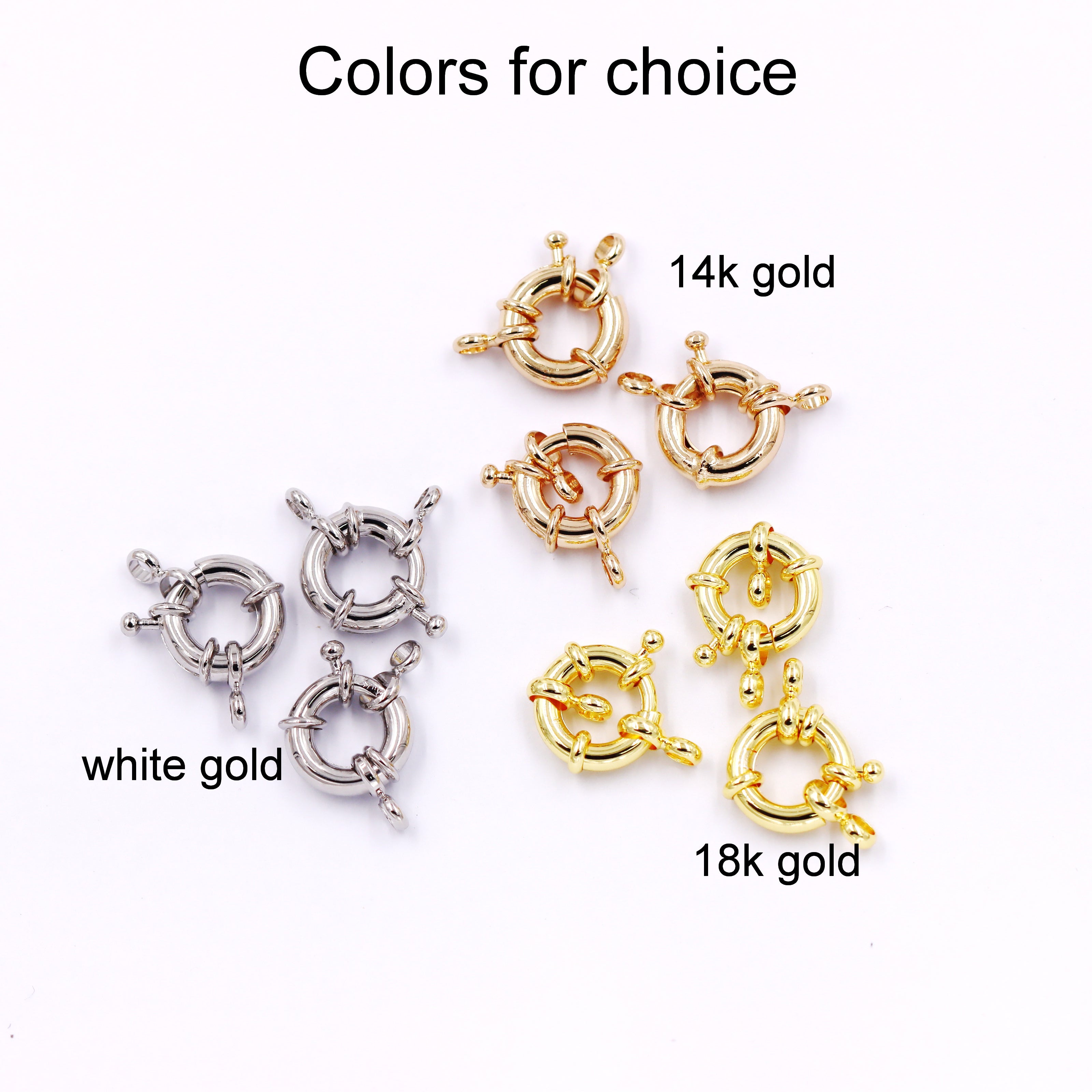 Malahill Excellent Quality Jewelry Accesory 30 Pieces Wheel Clasp for Jewelry making