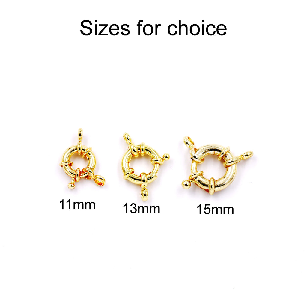 Malahill Excellent Quality Jewelry Accesory 30 Pieces Wheel Clasp for Jewelry making