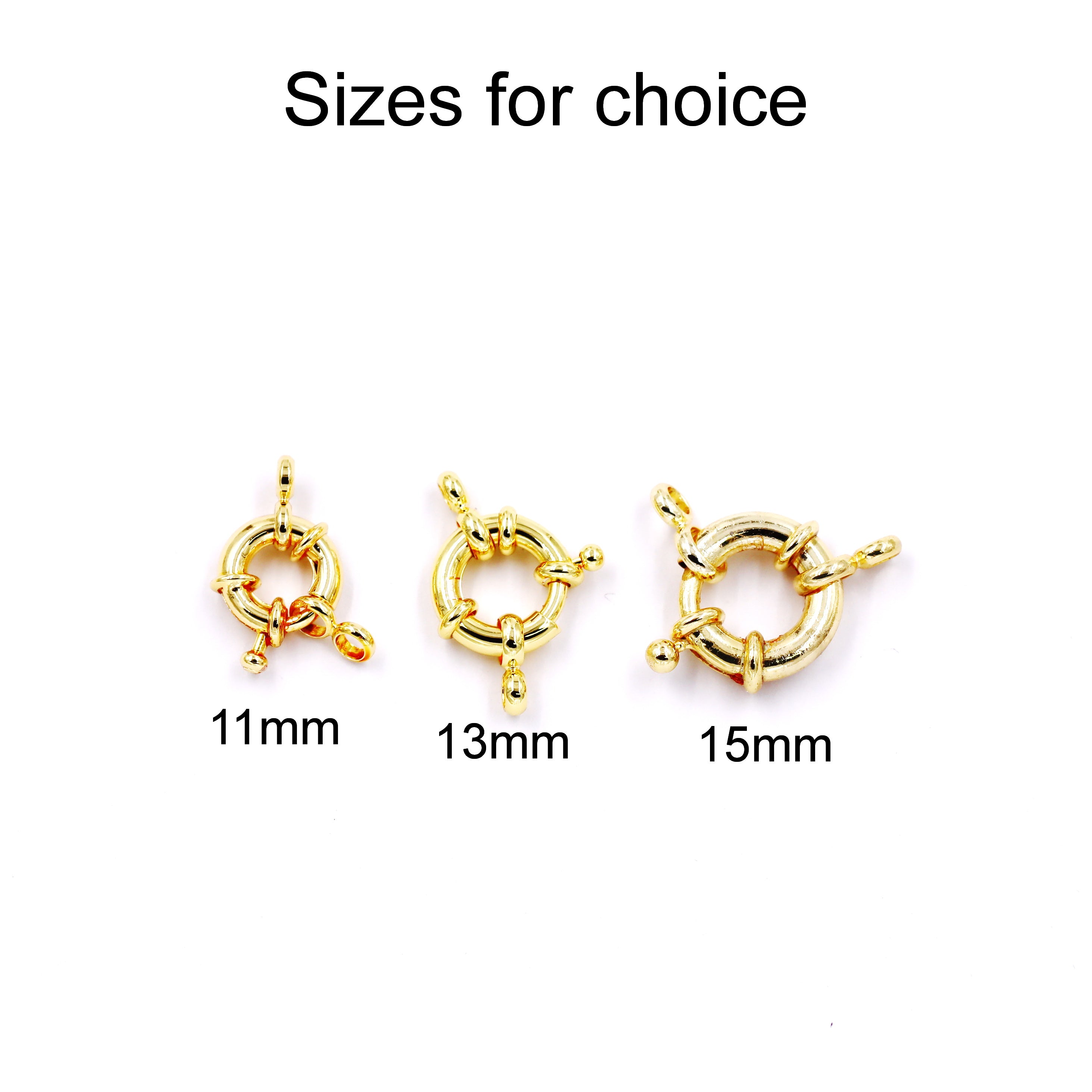 Malahill Excellent Quality Jewelry Accesory 30 Pieces Wheel Clasp for Jewelry making