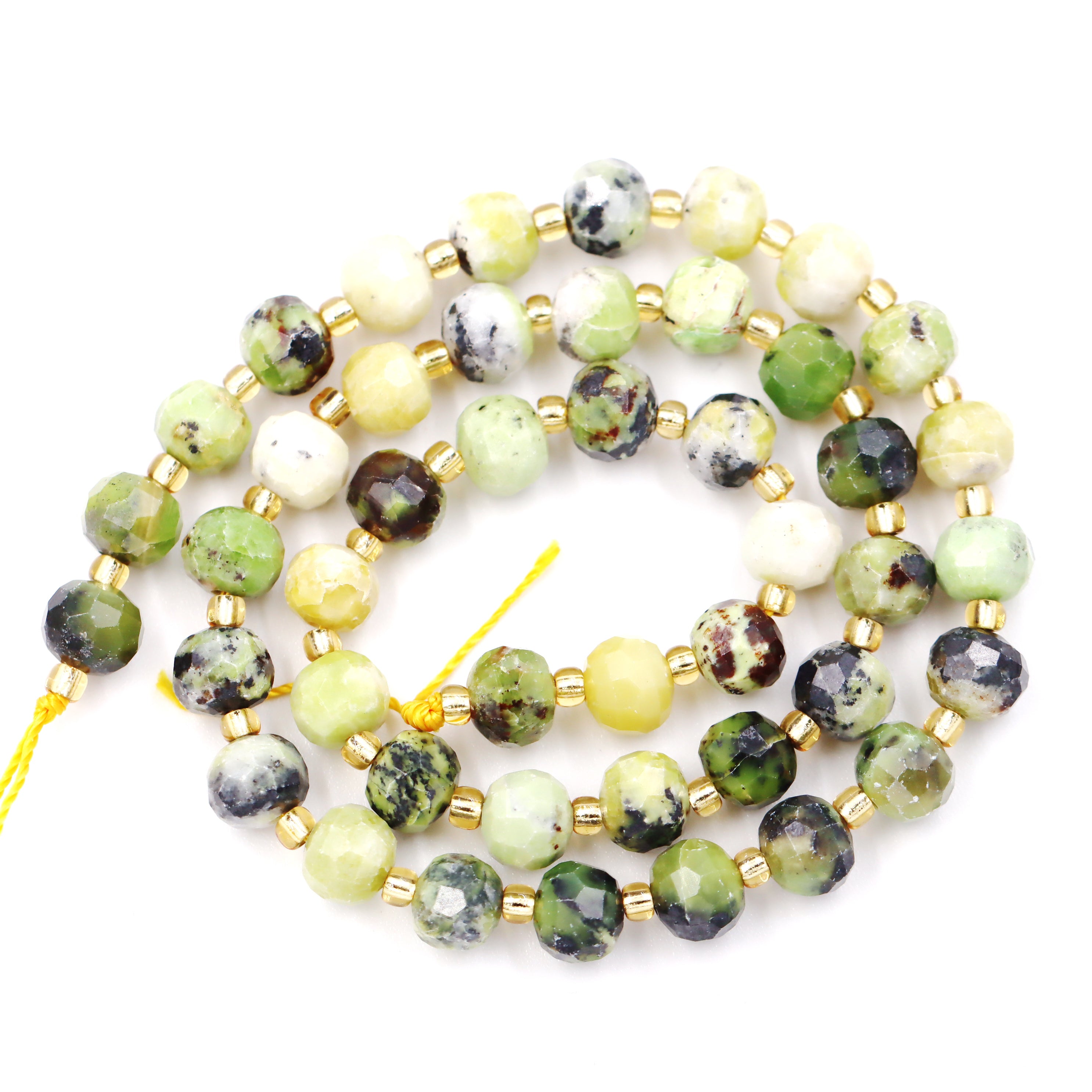 Malahill faceted rondelle gemstone for jewelry making, sold per bag 5 strands inside, Australia Jade beads