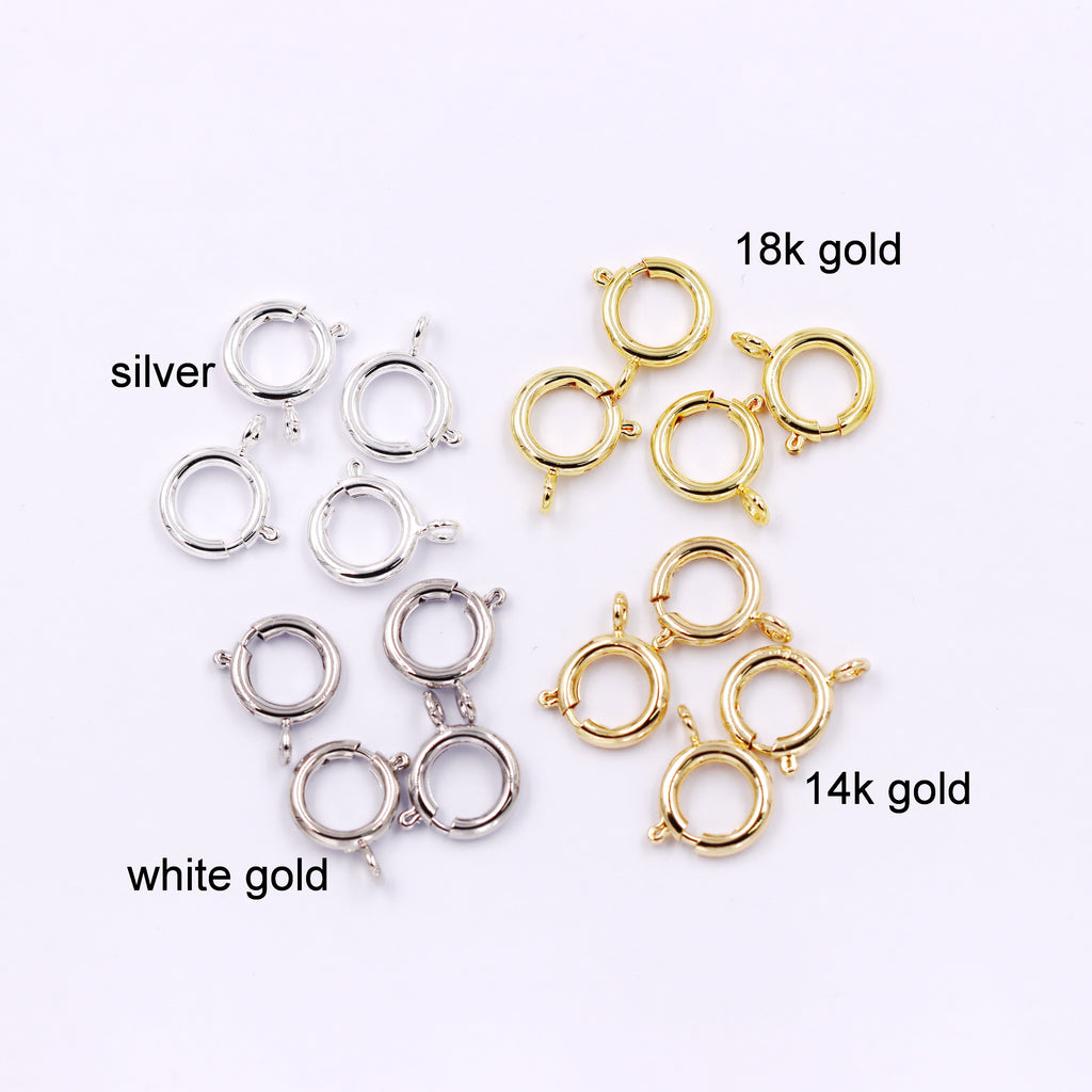 Malahill Excellent Quality Jewelry Accesory 40 Pieces Ring Clasp for Jewelry making