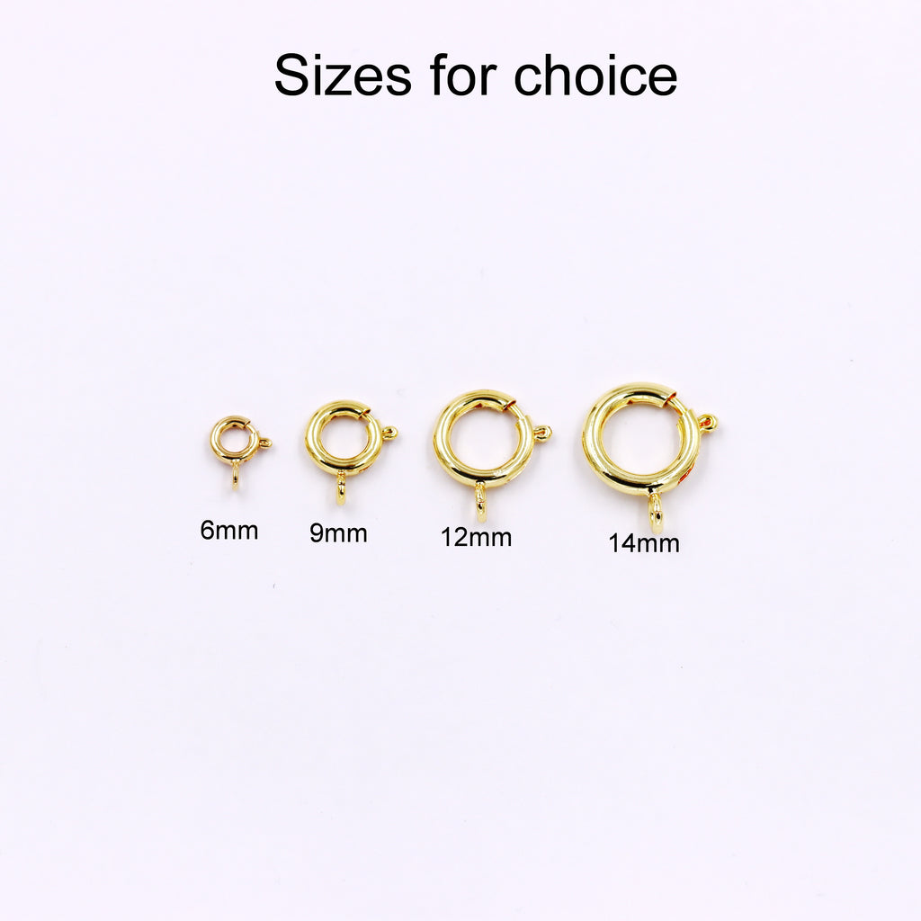 Malahill Excellent Quality Jewelry Accesory 40 Pieces Ring Clasp for Jewelry making