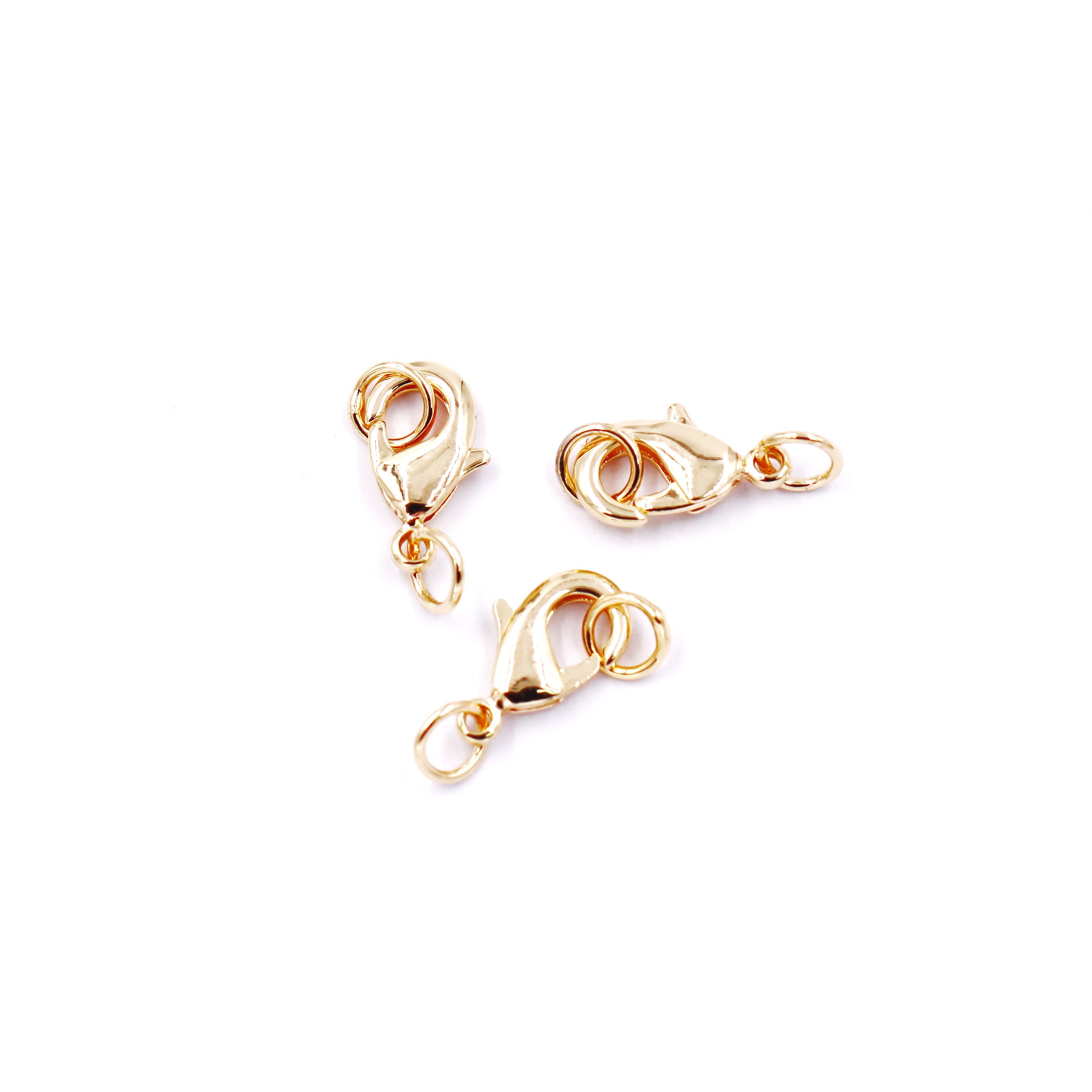 Malahill Excellent Quality Jewelry Accesory 30 Pieces Lobster Clasp With Close Ring for Jewelry making