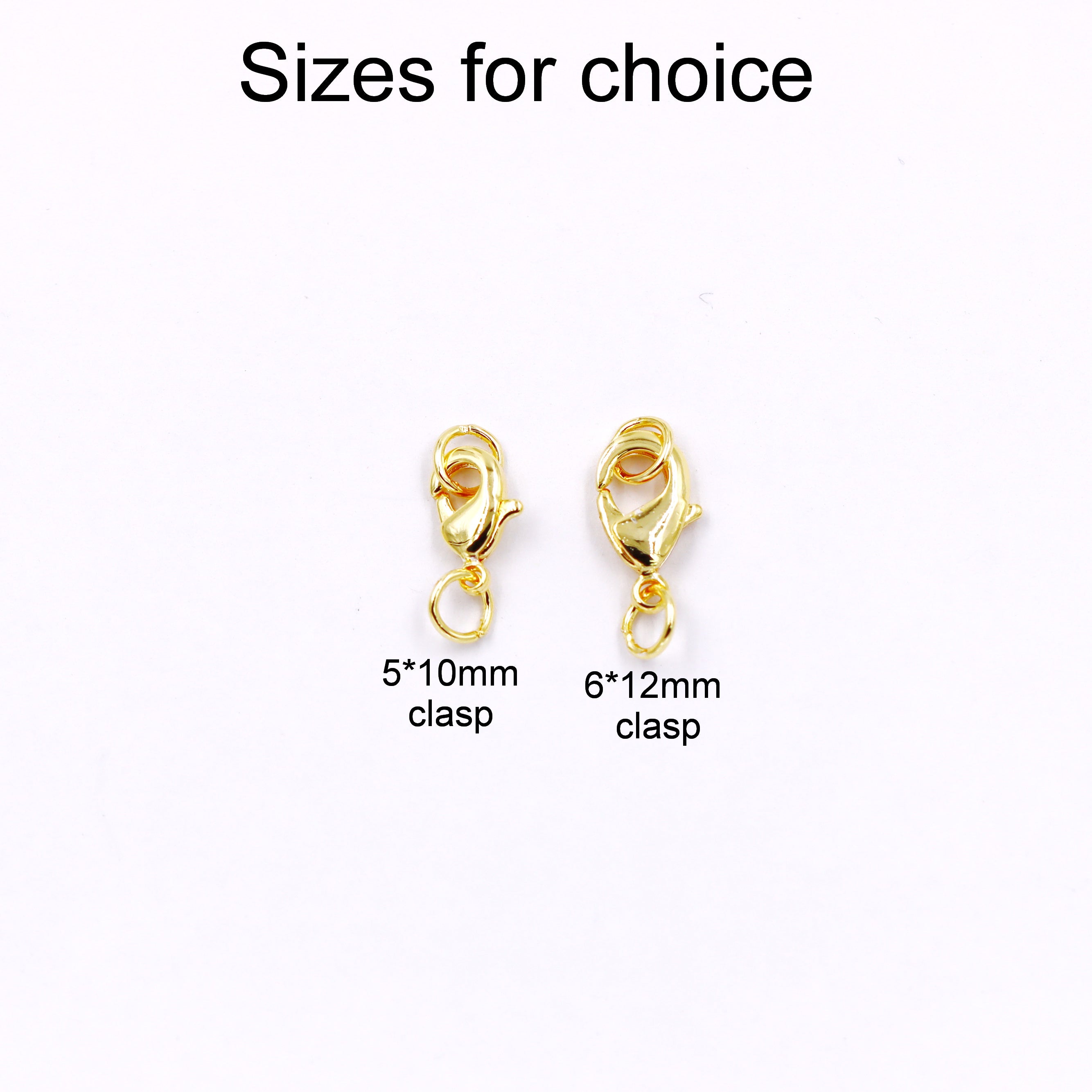 Malahill Excellent Quality Jewelry Accesory 30 Pieces Lobster Clasp With Close Ring for Jewelry making