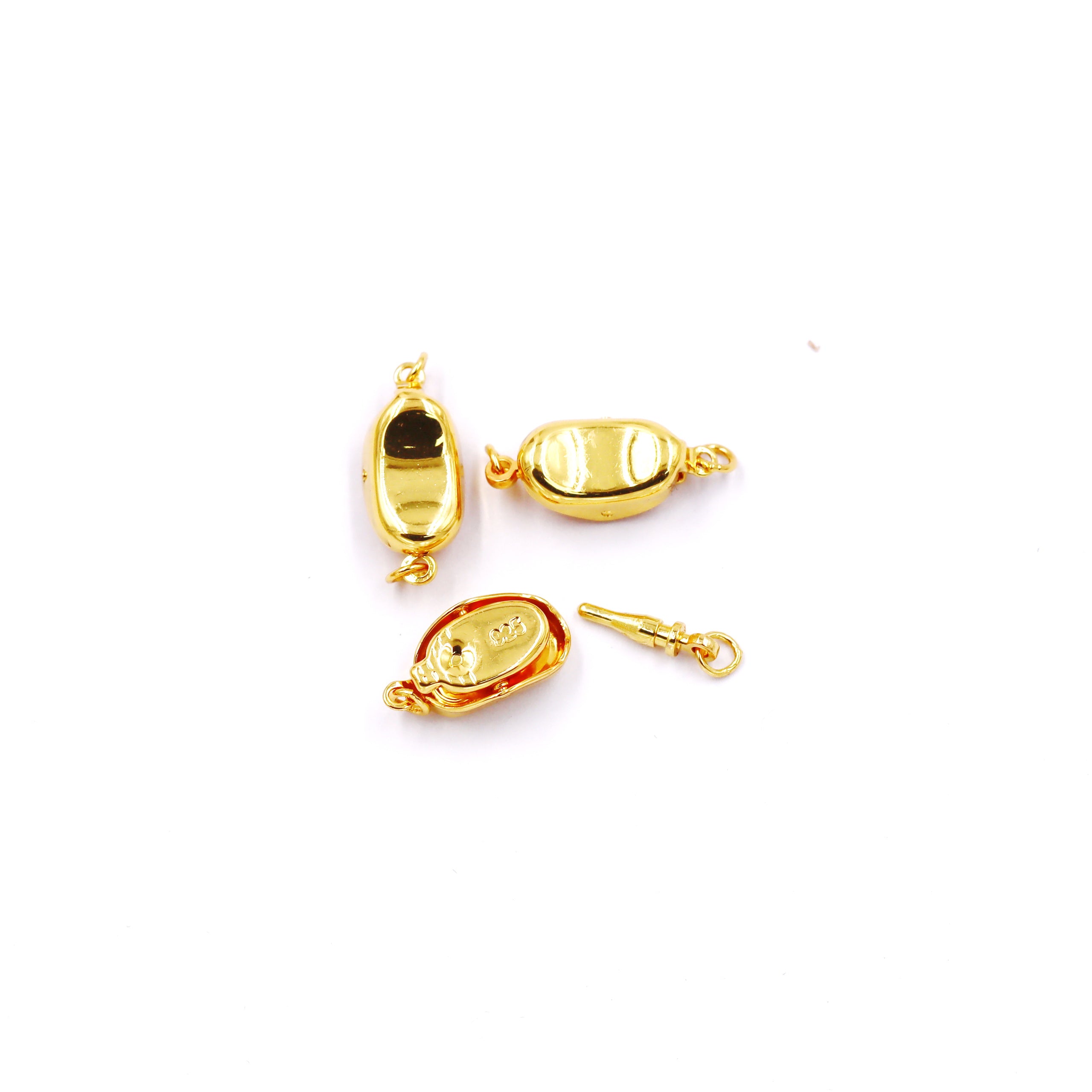 Malahill Excellent Quality Jewelry Accesory 30 Sets Oval Clasp for Jewelry making