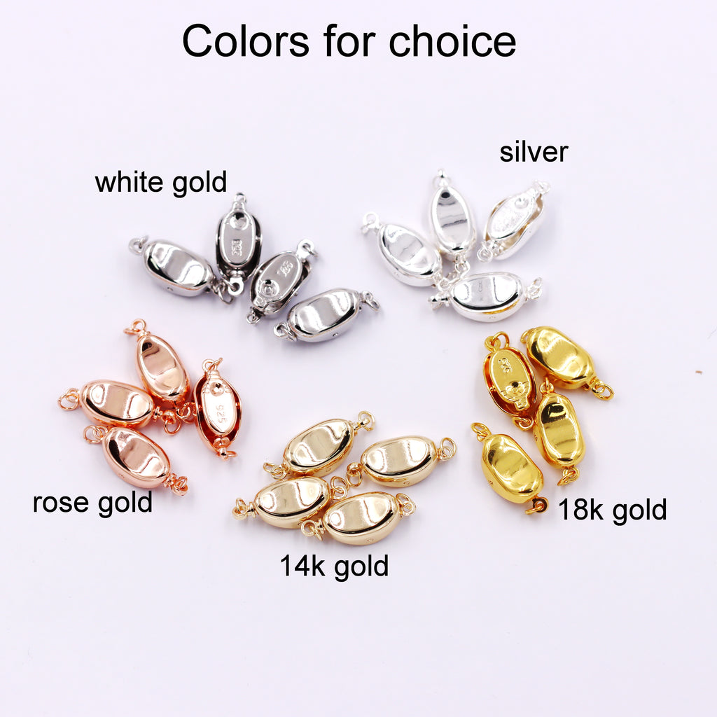 Malahill Excellent Quality Jewelry Accesory 30 Sets Oval Clasp for Jewelry making