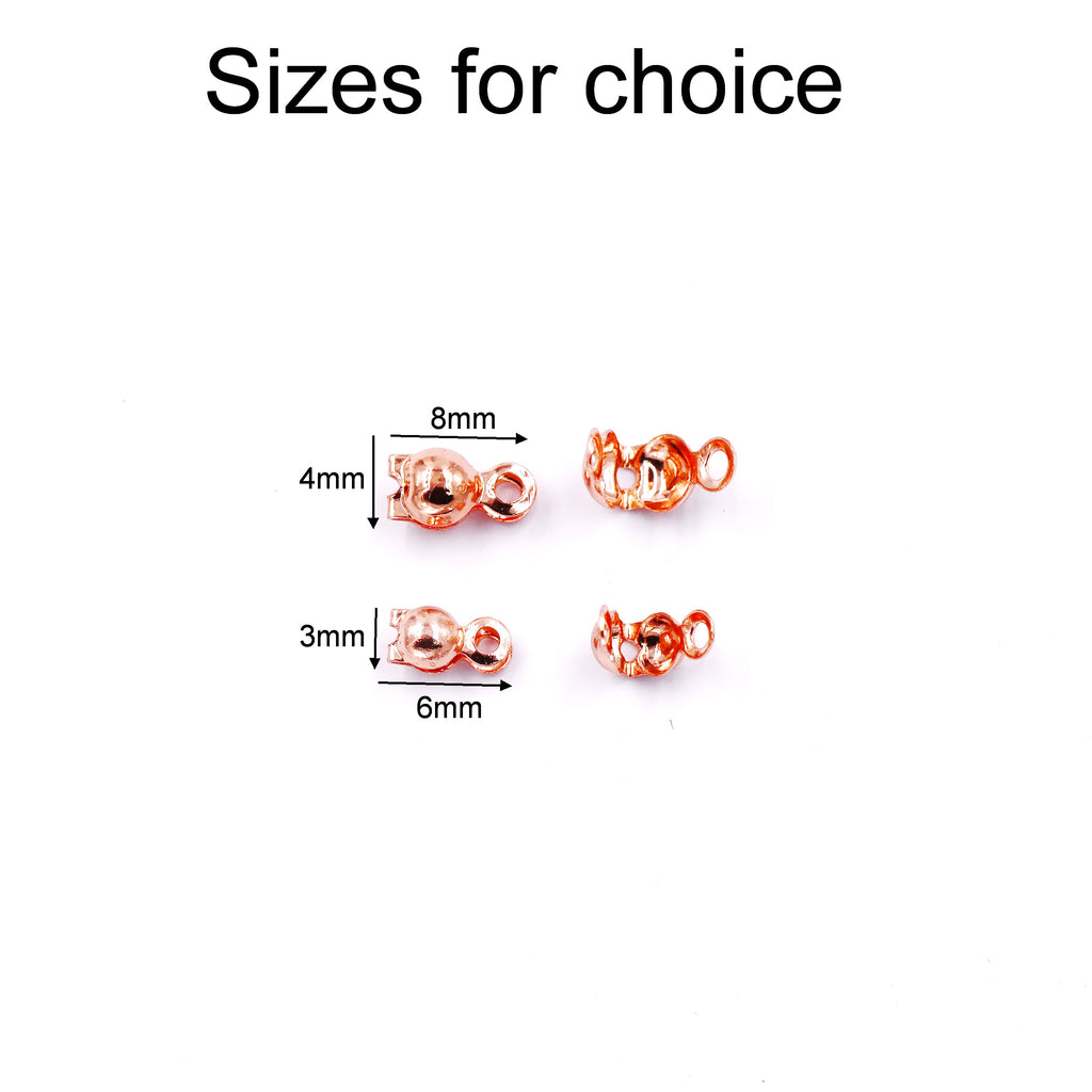 Malahill Excellent Quality Jewelry Accesory 100 Pieces Knot Cover for Jewelry making