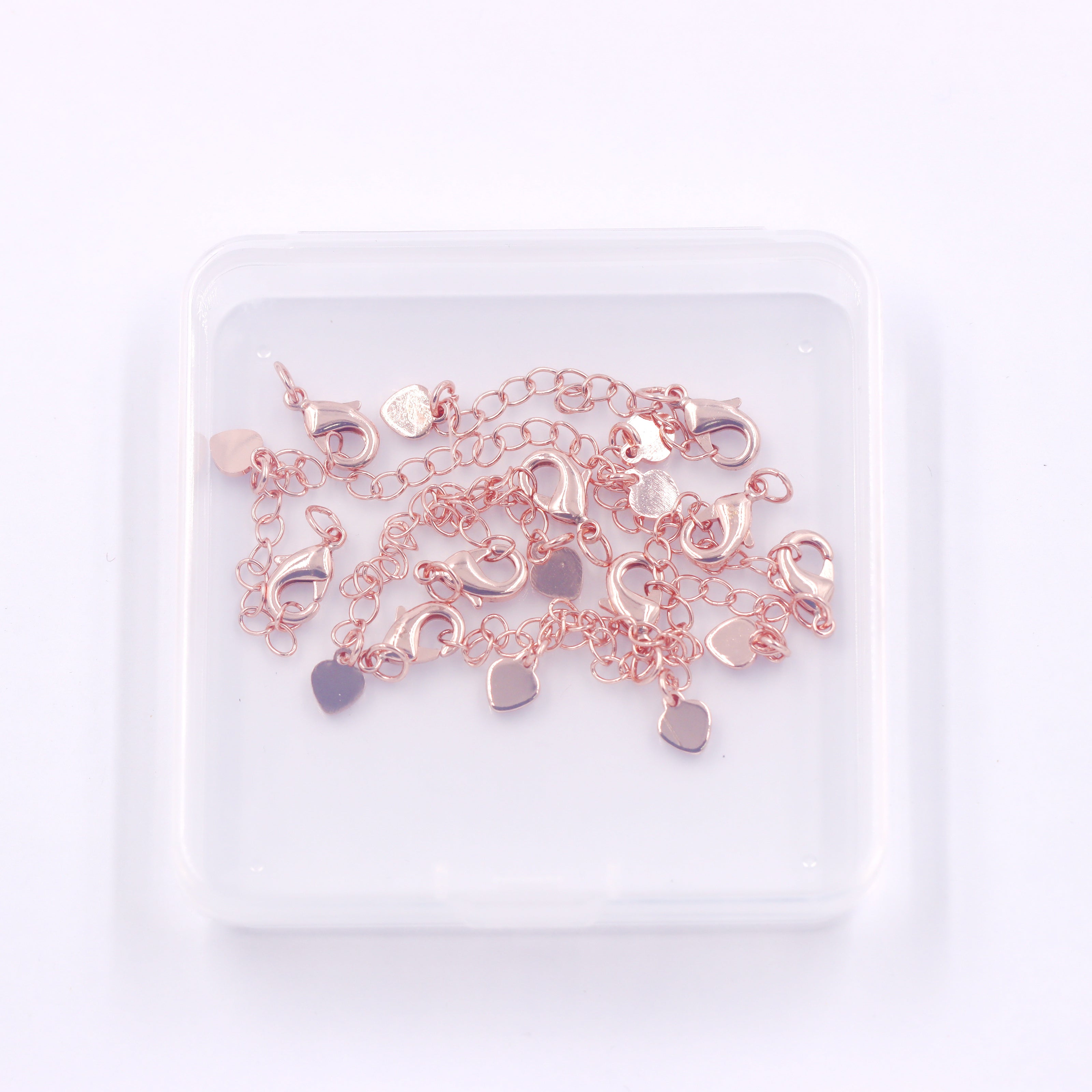 Malahill Excellent Quality Jewelry Accesory 30 Pieces Lobster Clasp With Exender Chain for Jewelry making