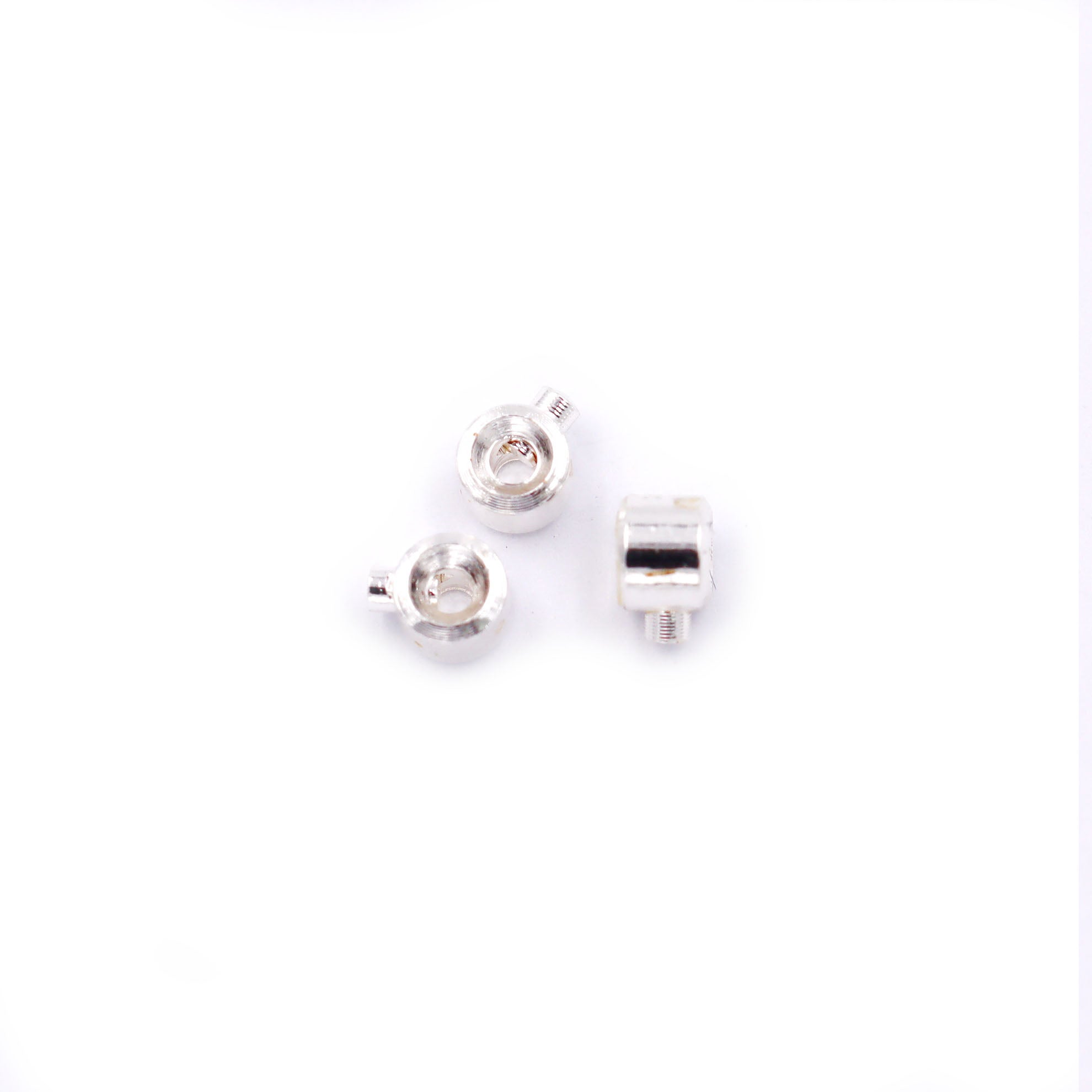 Malahill Excellent Quality Jewelry Accesory 100 Pieces Crimp Beads for Jewelry making, Bracelets and Necklace Closing Artifact 3.5mm=1mm hole