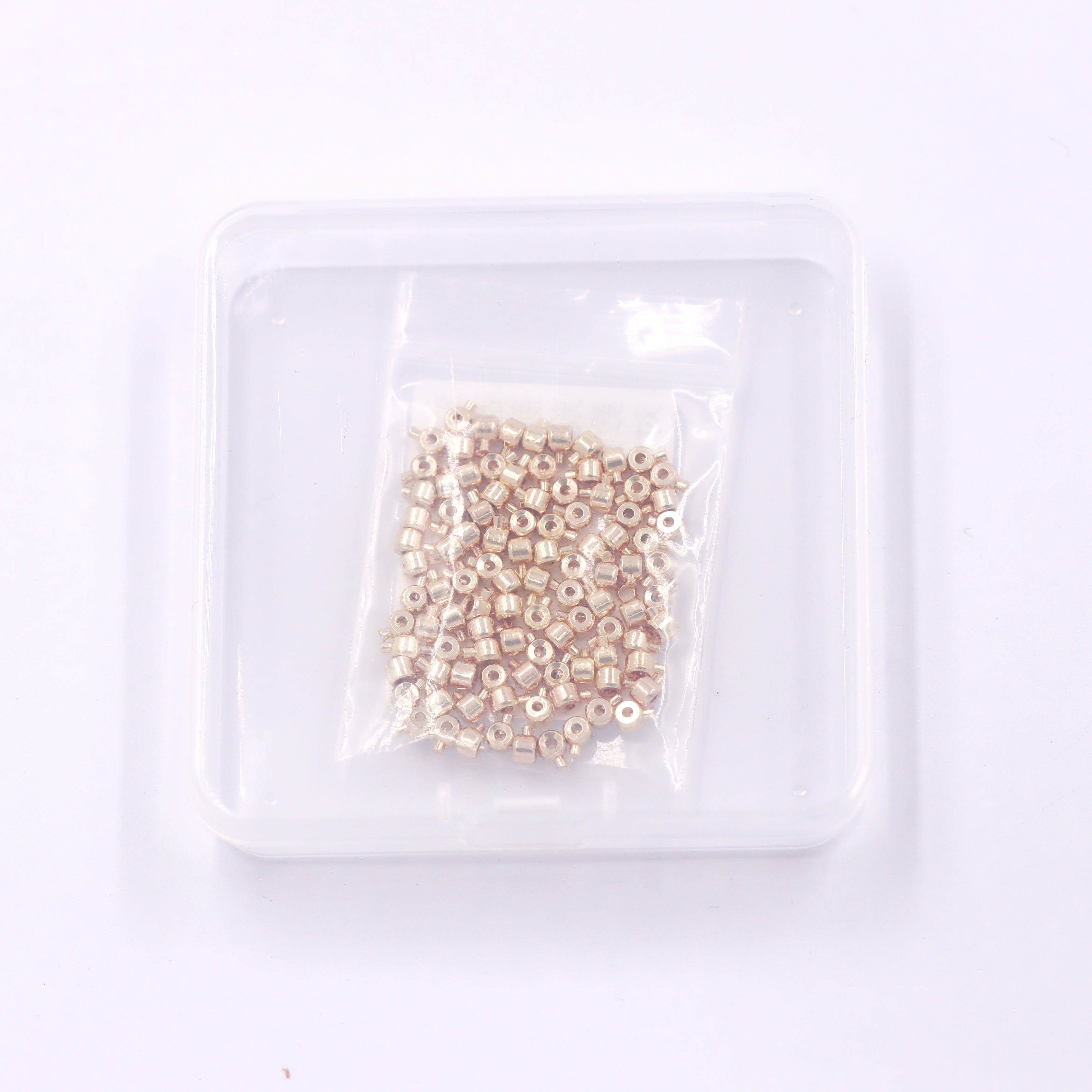 Malahill Excellent Quality Jewelry Accesory 100 Pieces Crimp Beads for Jewelry making, Bracelets and Necklace Closing Artifact 3.5mm=1mm hole