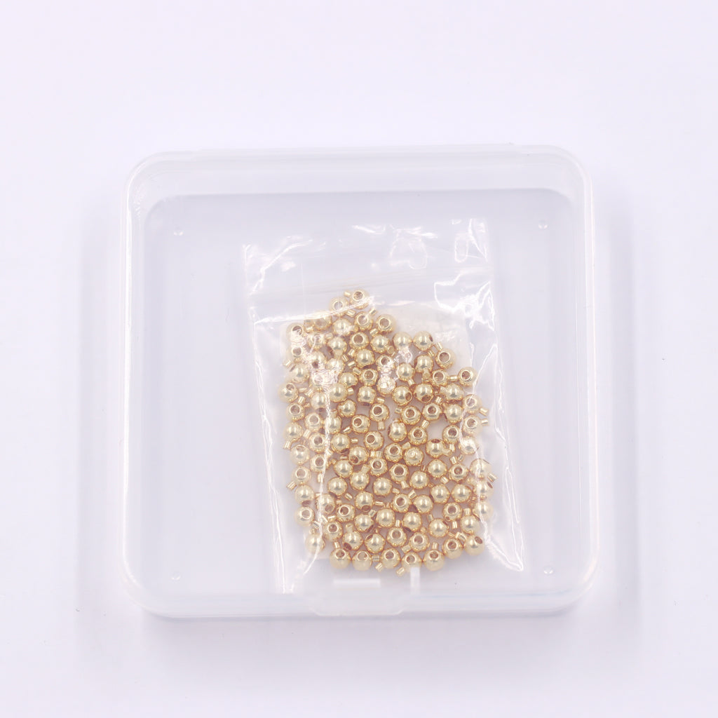 Malahill Excellent Quality Jewelry Accesory 100 Pieces Crimp Beads for Jewelry making, Bracelets and Necklace Closing Artifact 3.2mm=1mm hole
