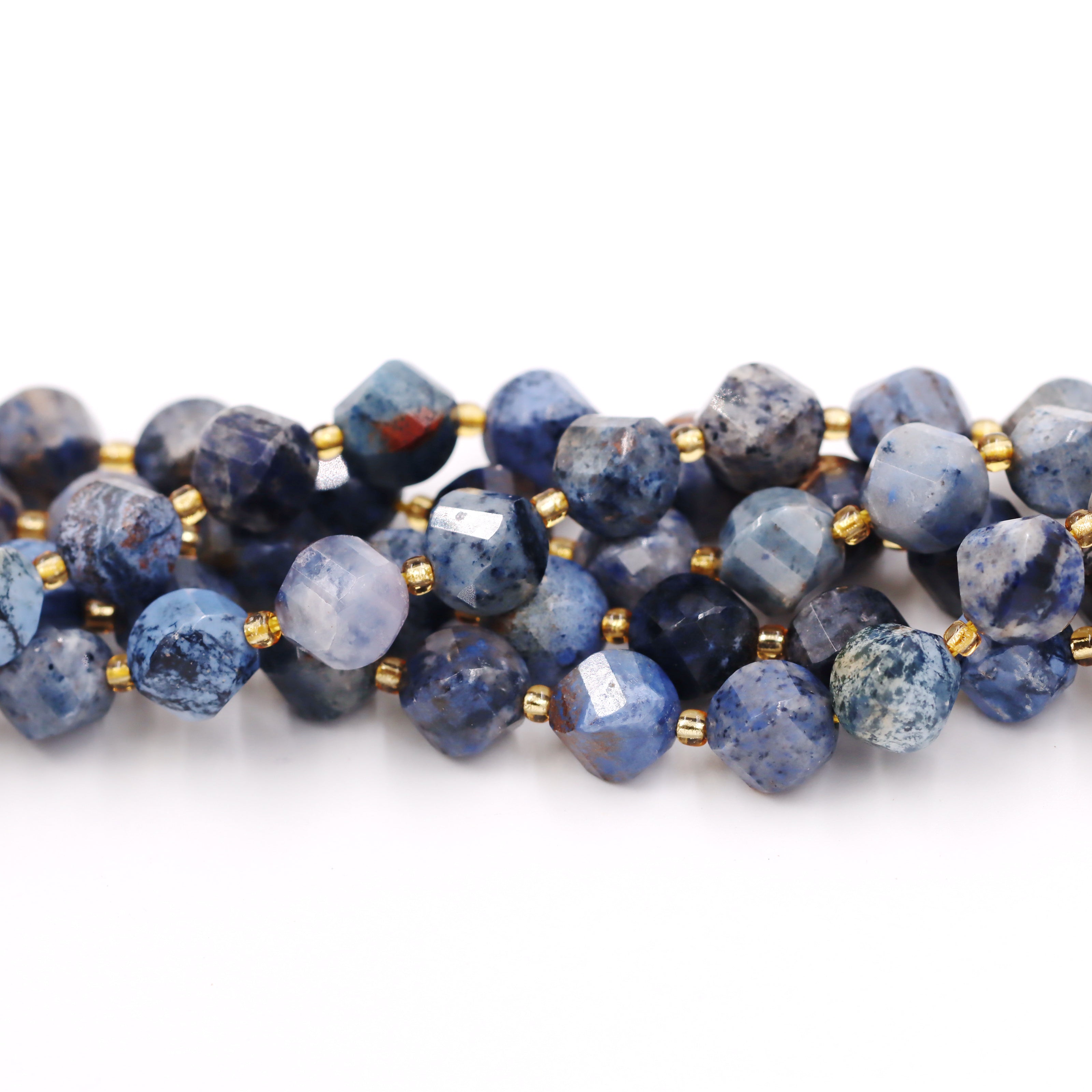 Malahill faceted S shape stone beads for jewelry making, sold per bag 5 strands inside, Sunset Jasper beads