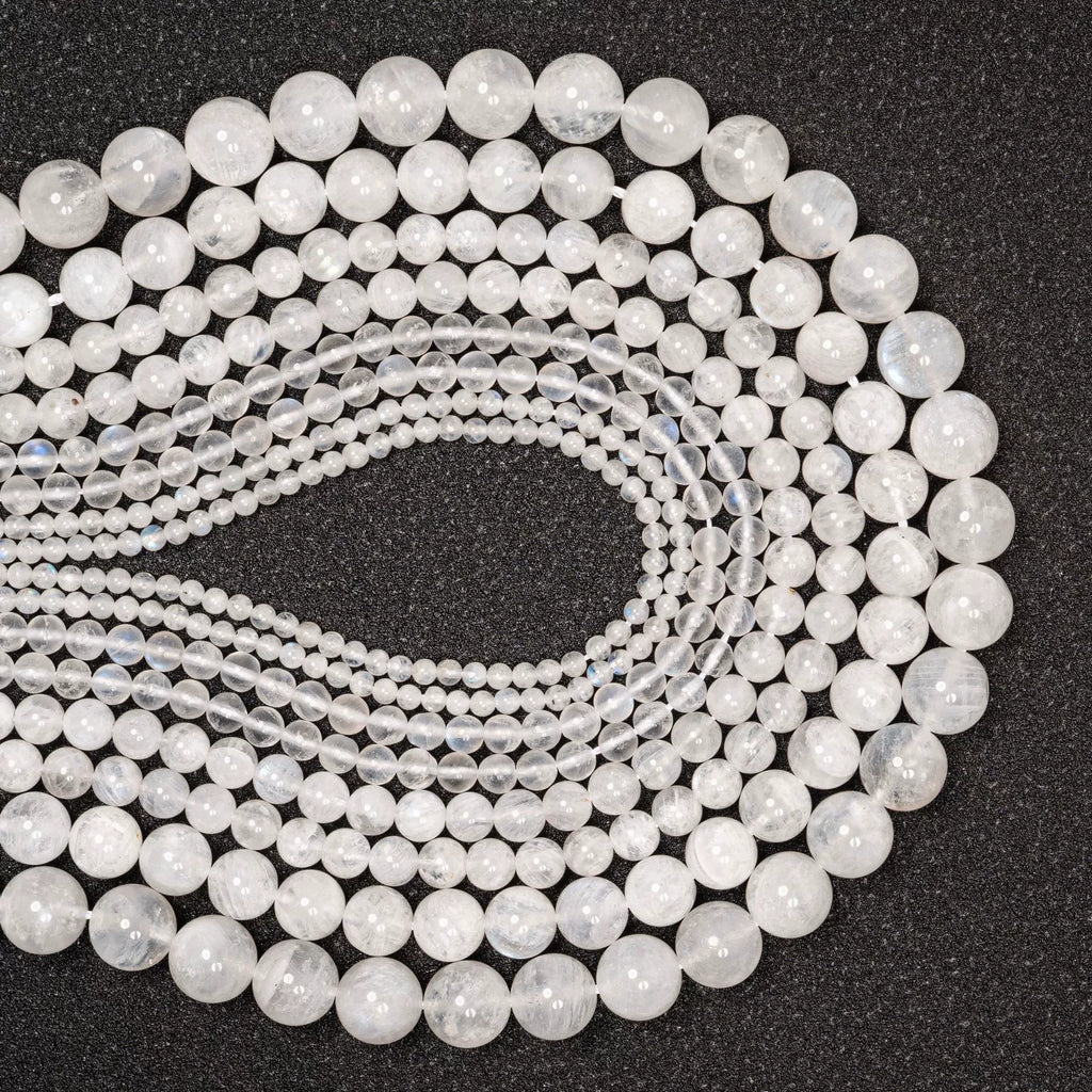 Malahill gemstone beads for jewelry making, sold per bag 5 strands inside, Moonstone A beads