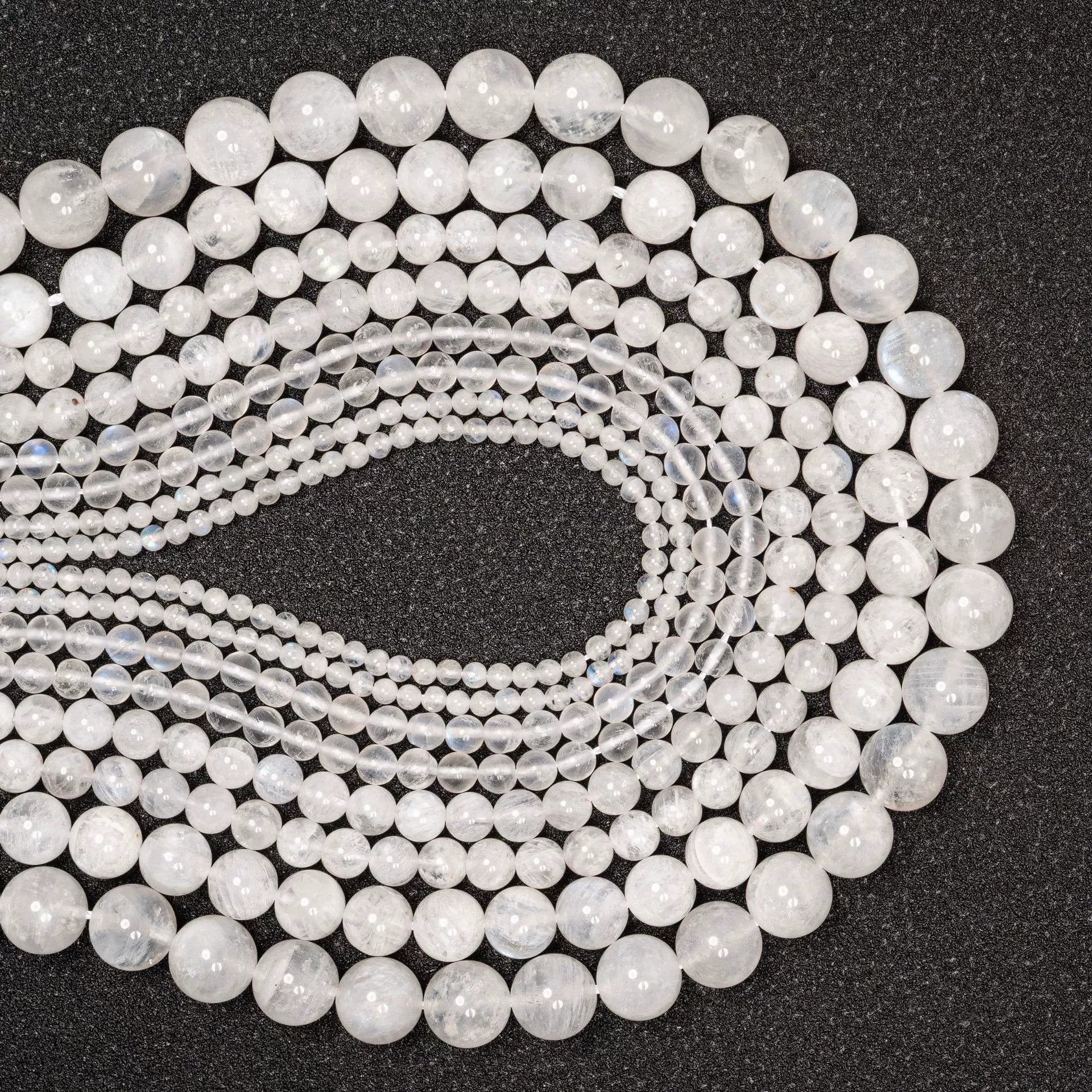 Malahill gemstone beads for jewelry making, sold per bag 5 strands inside, Moonstone A beads