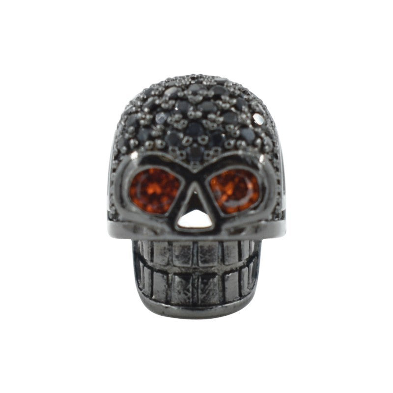 Malahill excellent quality cubic zirconia paved brass beads for jewelry making, sold per box 10 pieces inside