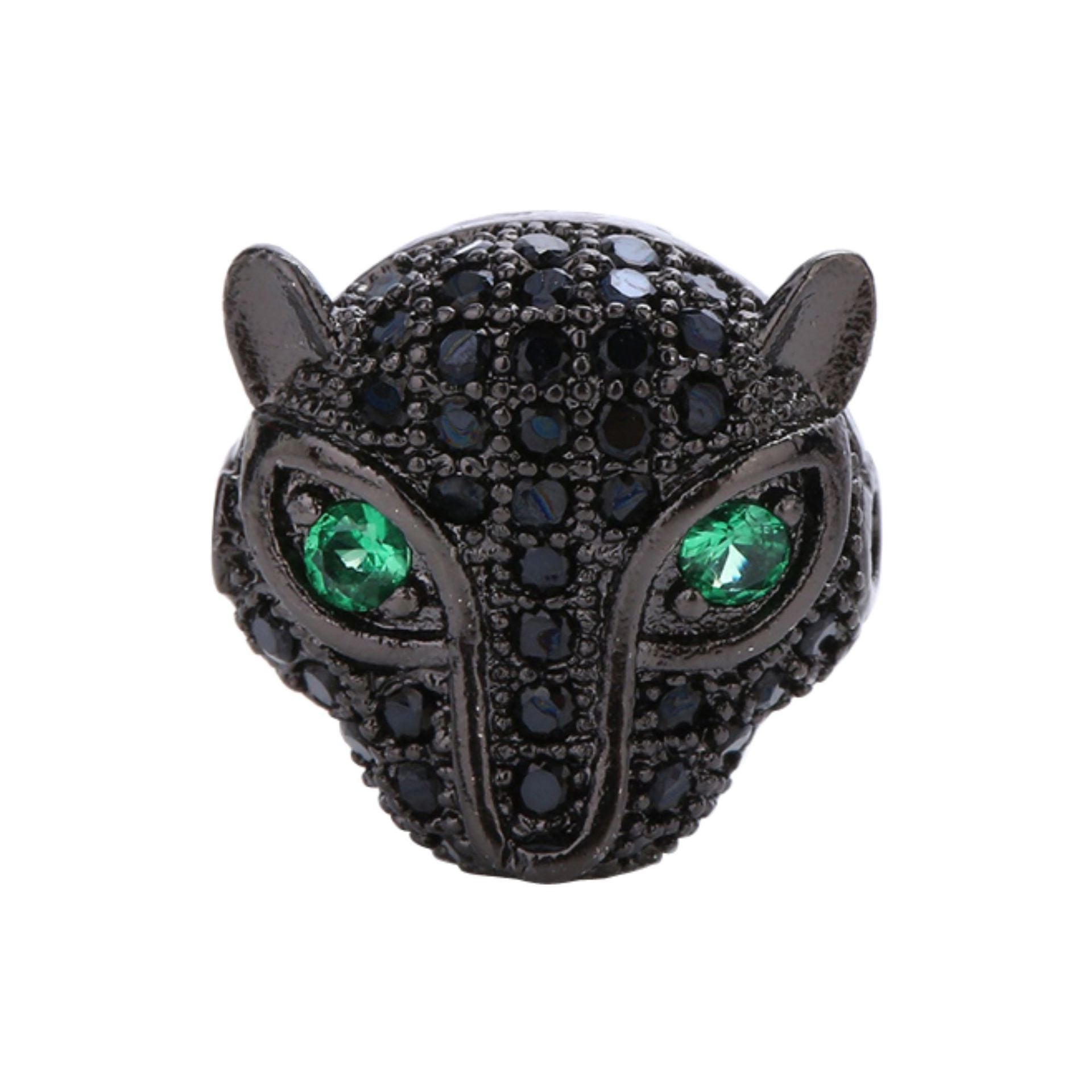 Malahill excellent quality cubic zirconia paved brass beads for jewelry making, sold per box 10 pieces inside