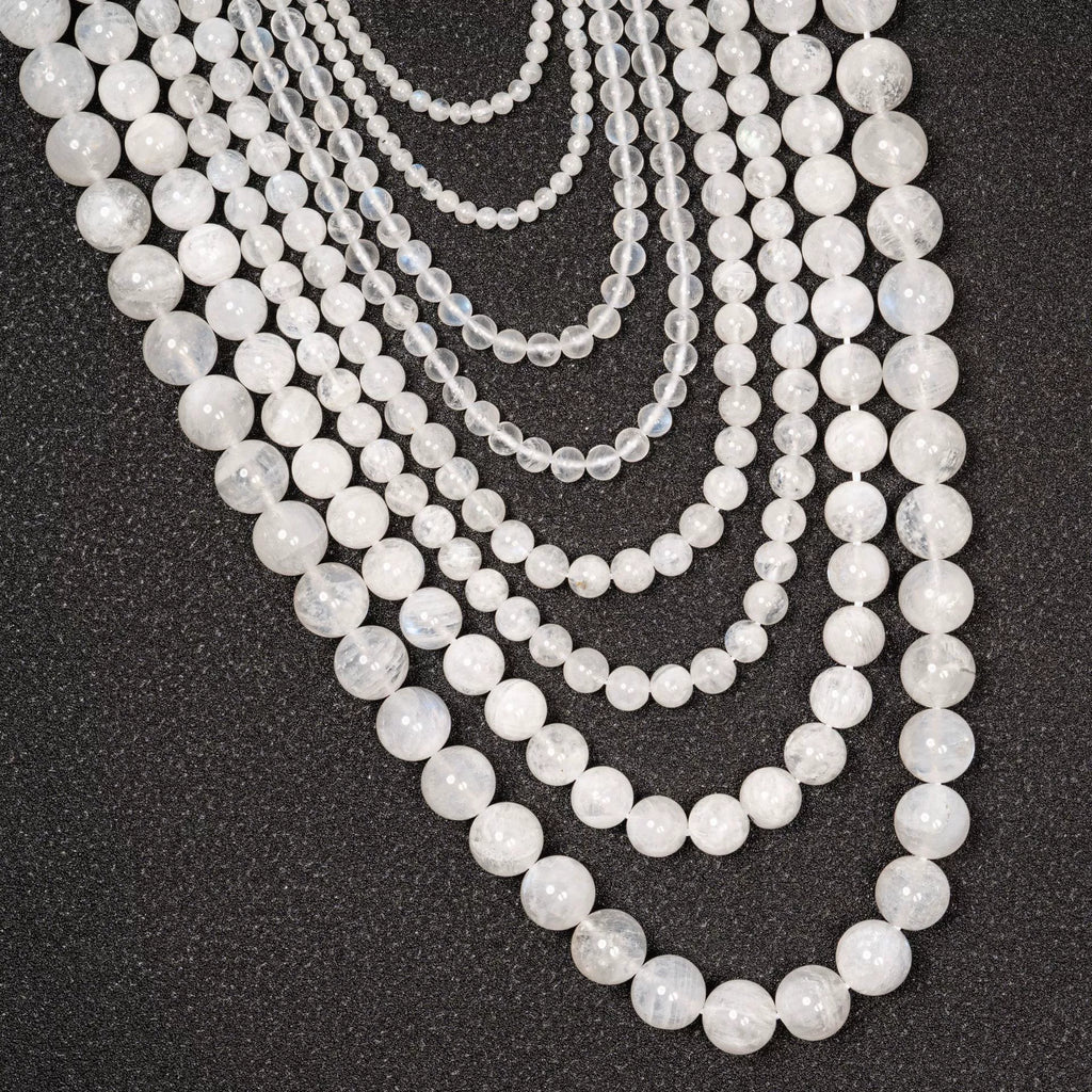 Malahill gemstone beads for jewelry making, sold per bag 5 strands inside, Moonstone A beads