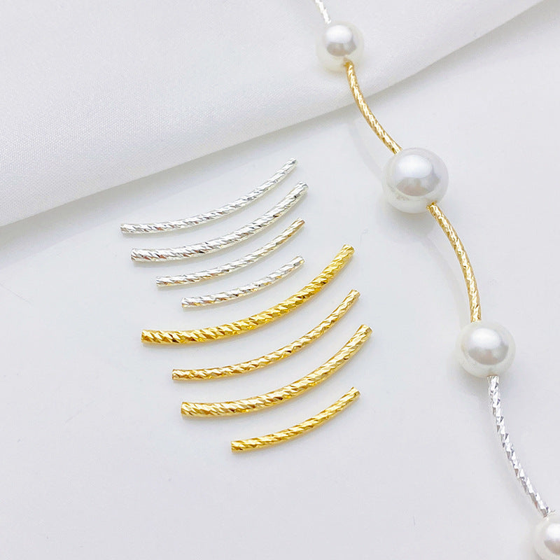 Malahill excellent quality brass tube beads for jewelry making, sold per box 50 pieces inside