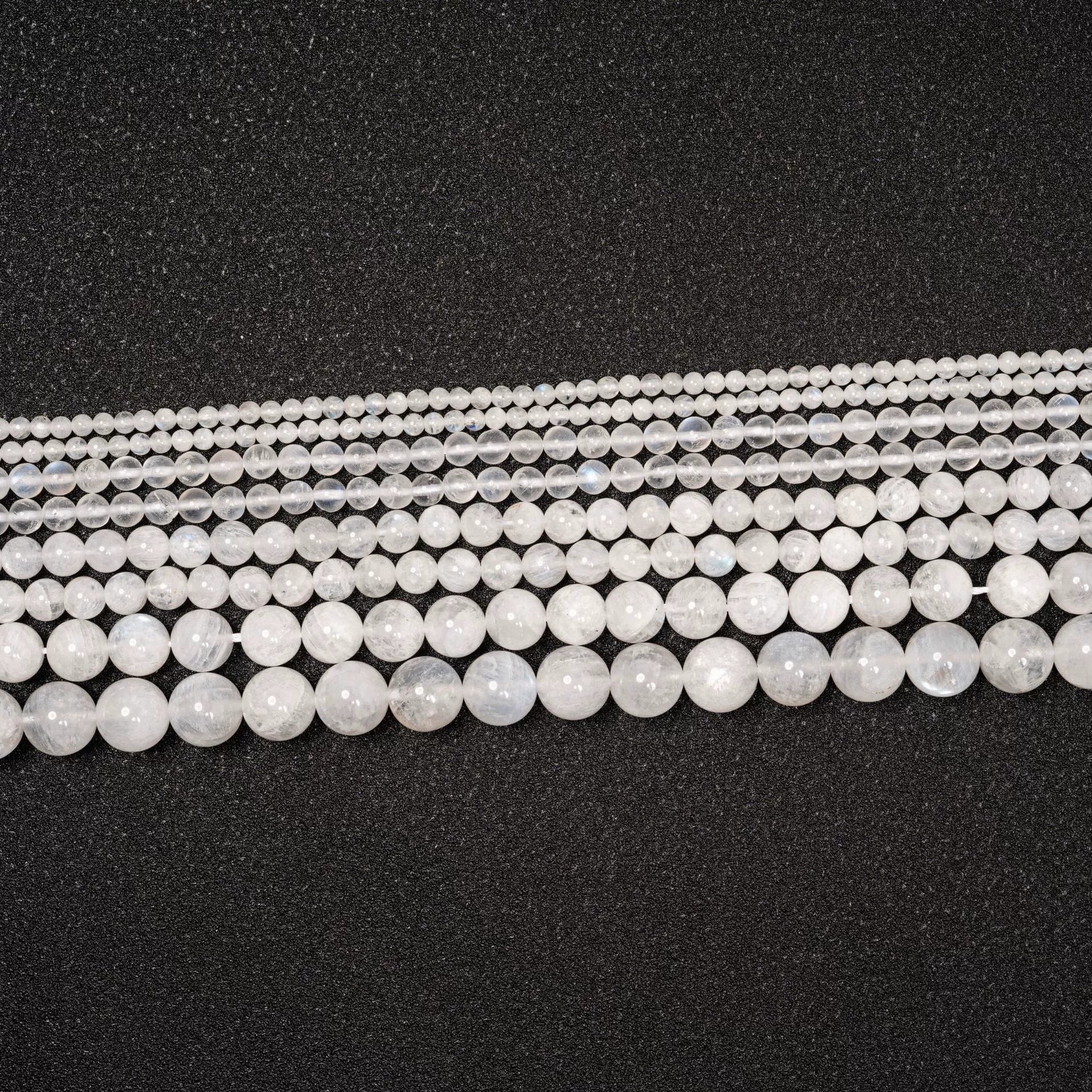 Malahill gemstone beads for jewelry making, sold per bag 5 strands inside, Moonstone A beads